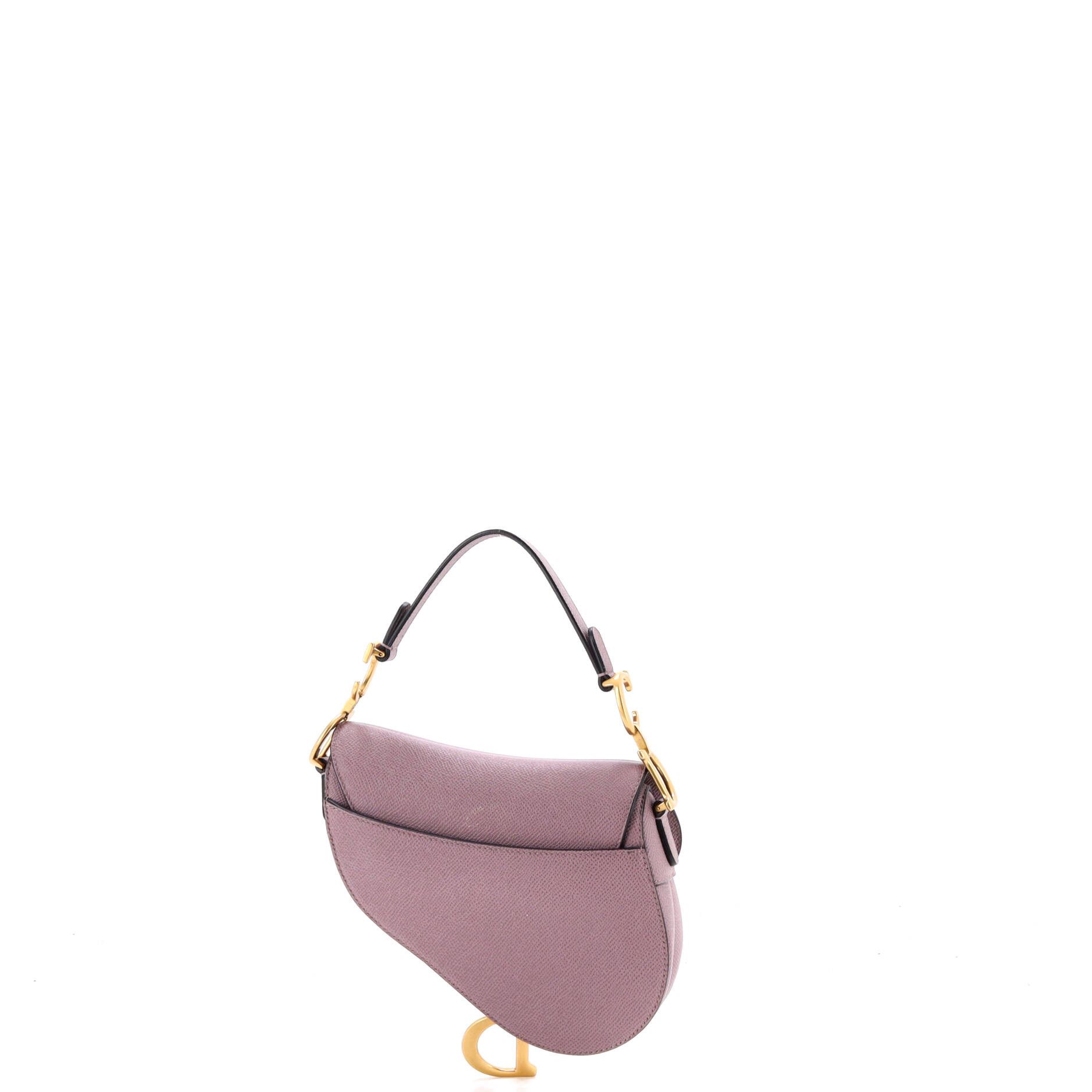 Dior Saddle handbag with strap leather micro Size ONE SIZE - 2 Thumbnail