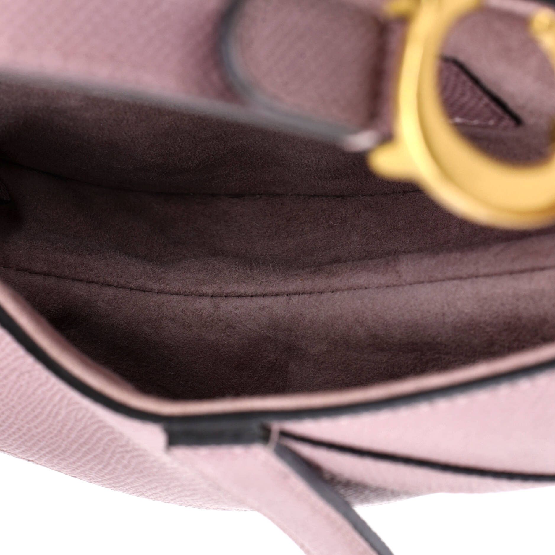 Dior Saddle handbag with strap leather micro Size ONE SIZE - 4 Thumbnail