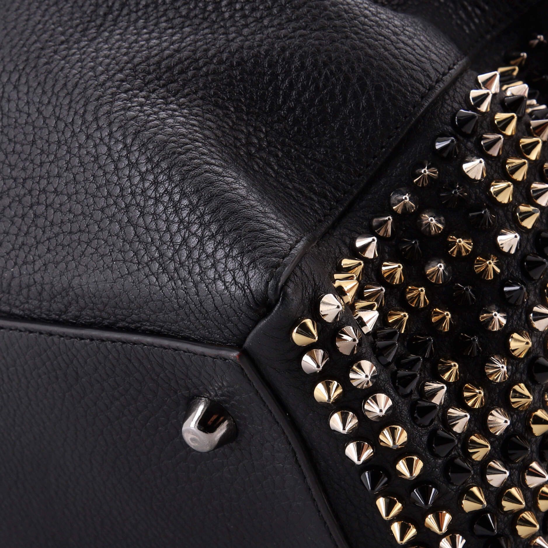 Christian Louboutin Panettone convertible satchel spiked leather large Size ONE SIZE - 6 Thumbnail