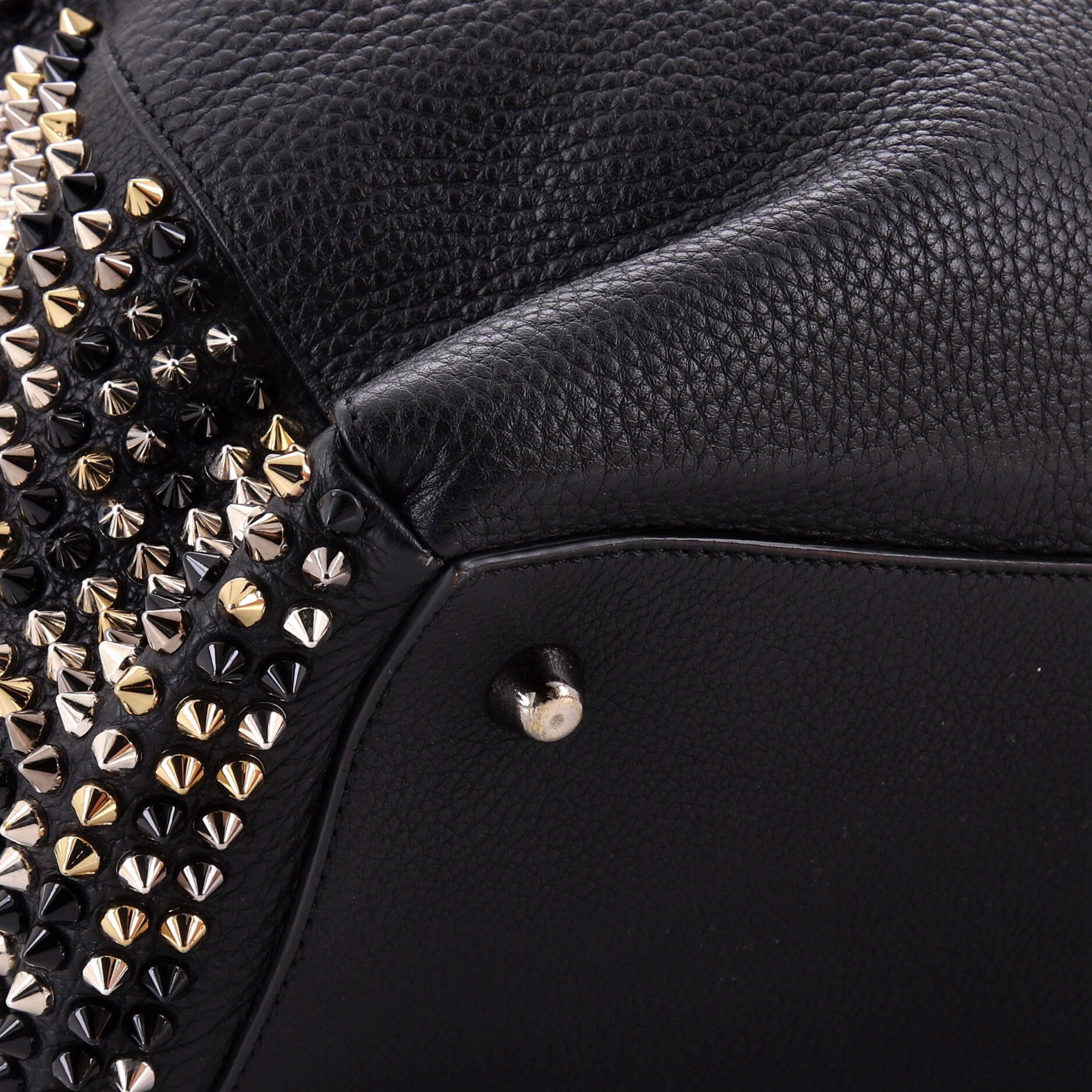 Christian Louboutin Panettone convertible satchel spiked leather large Size ONE SIZE - 5 Thumbnail