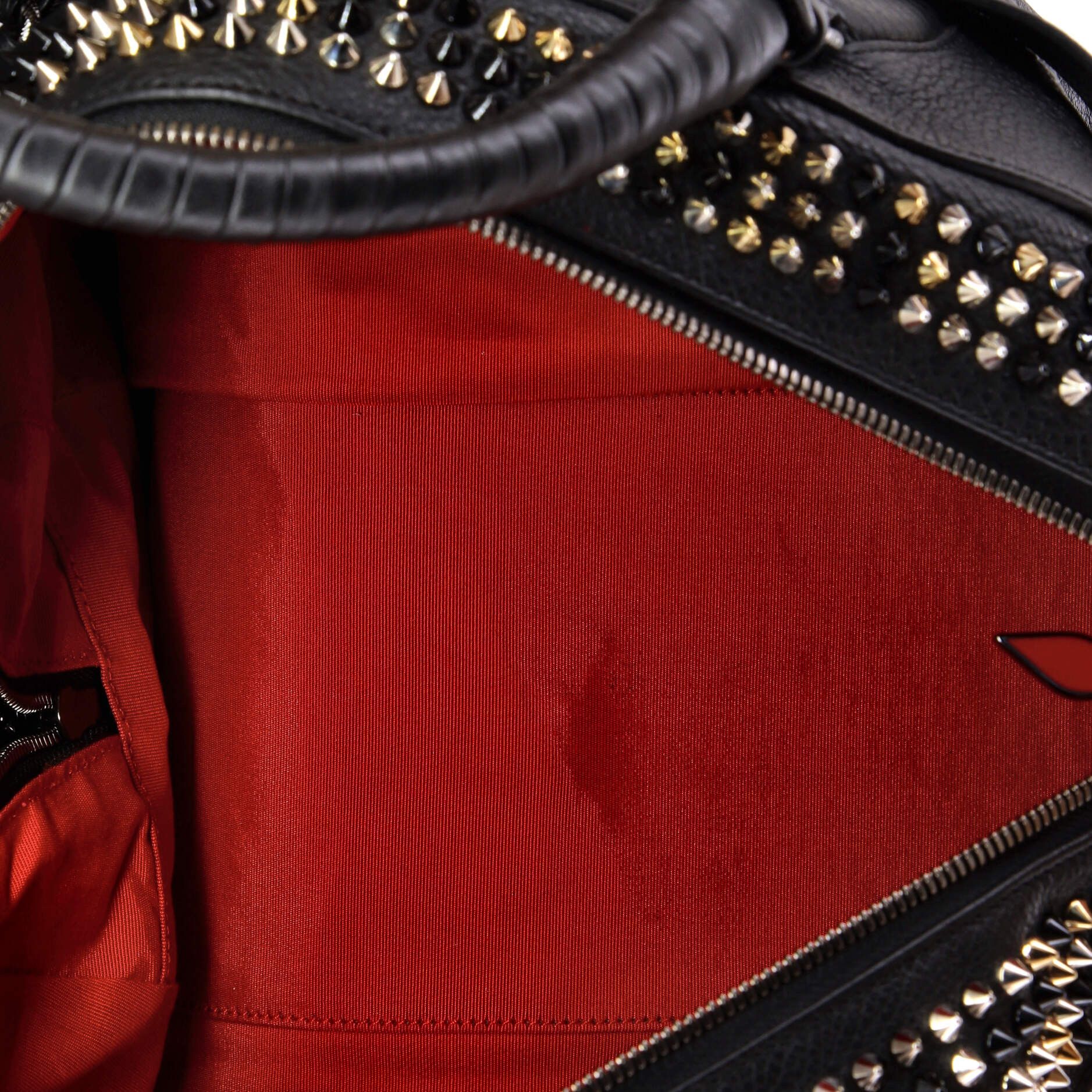 Christian Louboutin Panettone convertible satchel spiked leather large Size ONE SIZE - 4 Thumbnail