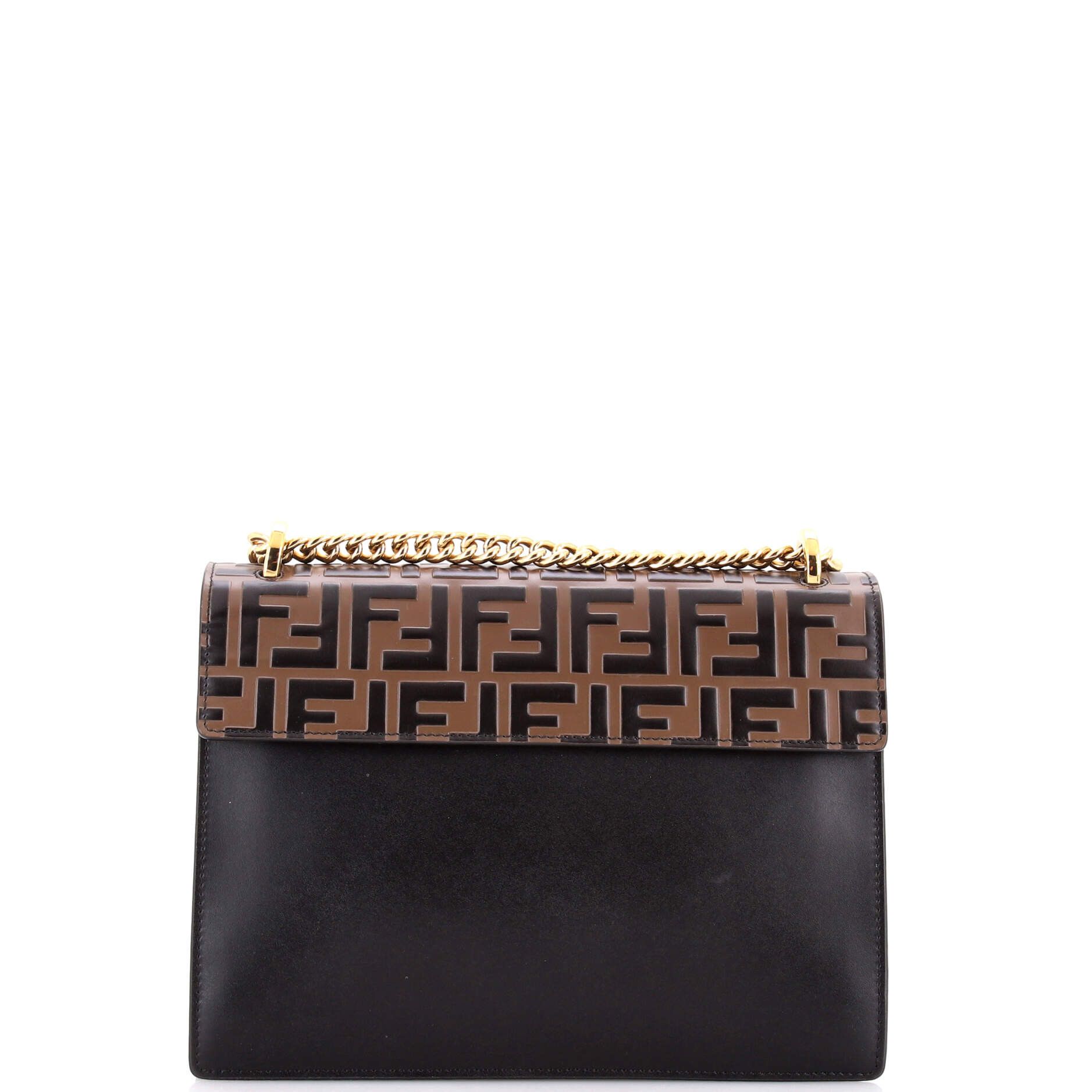 Fendi Kan u shoulder bag zucca embossed leather medium Size ONE SIZE - 2 Thumbnail