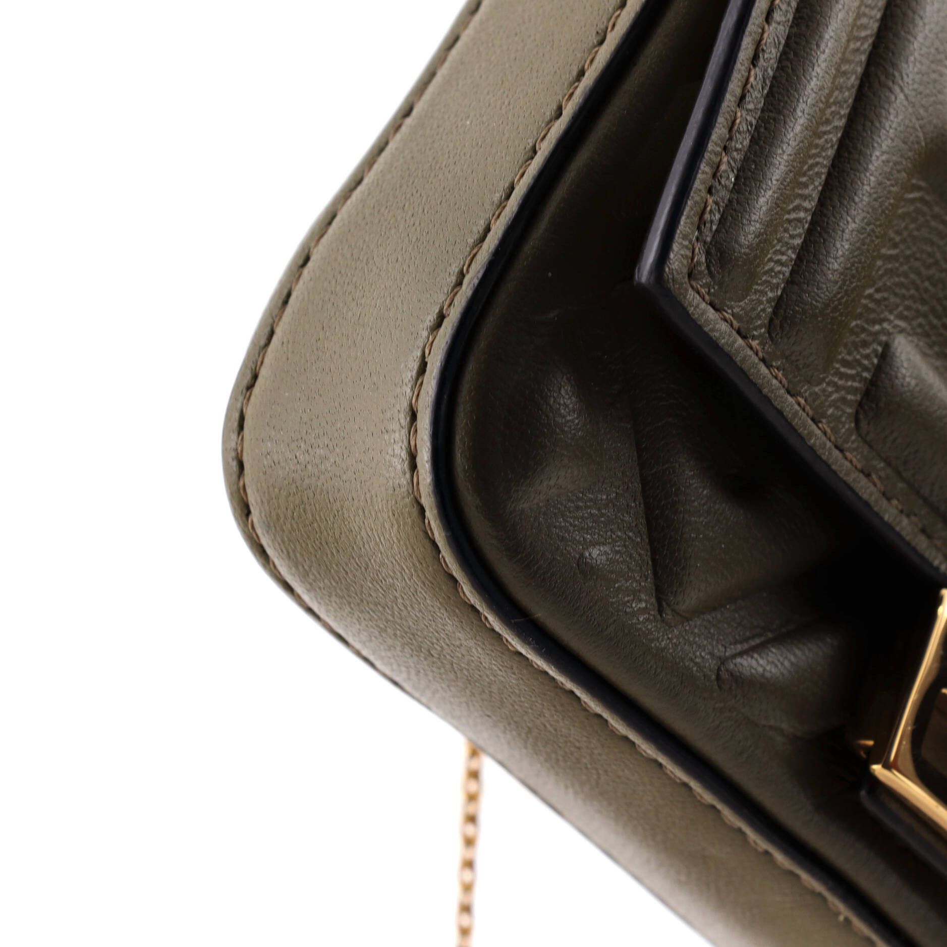Fendi Chain baguette charm bag zucca embossed leather nano Size ONE SIZE - 5 Thumbnail