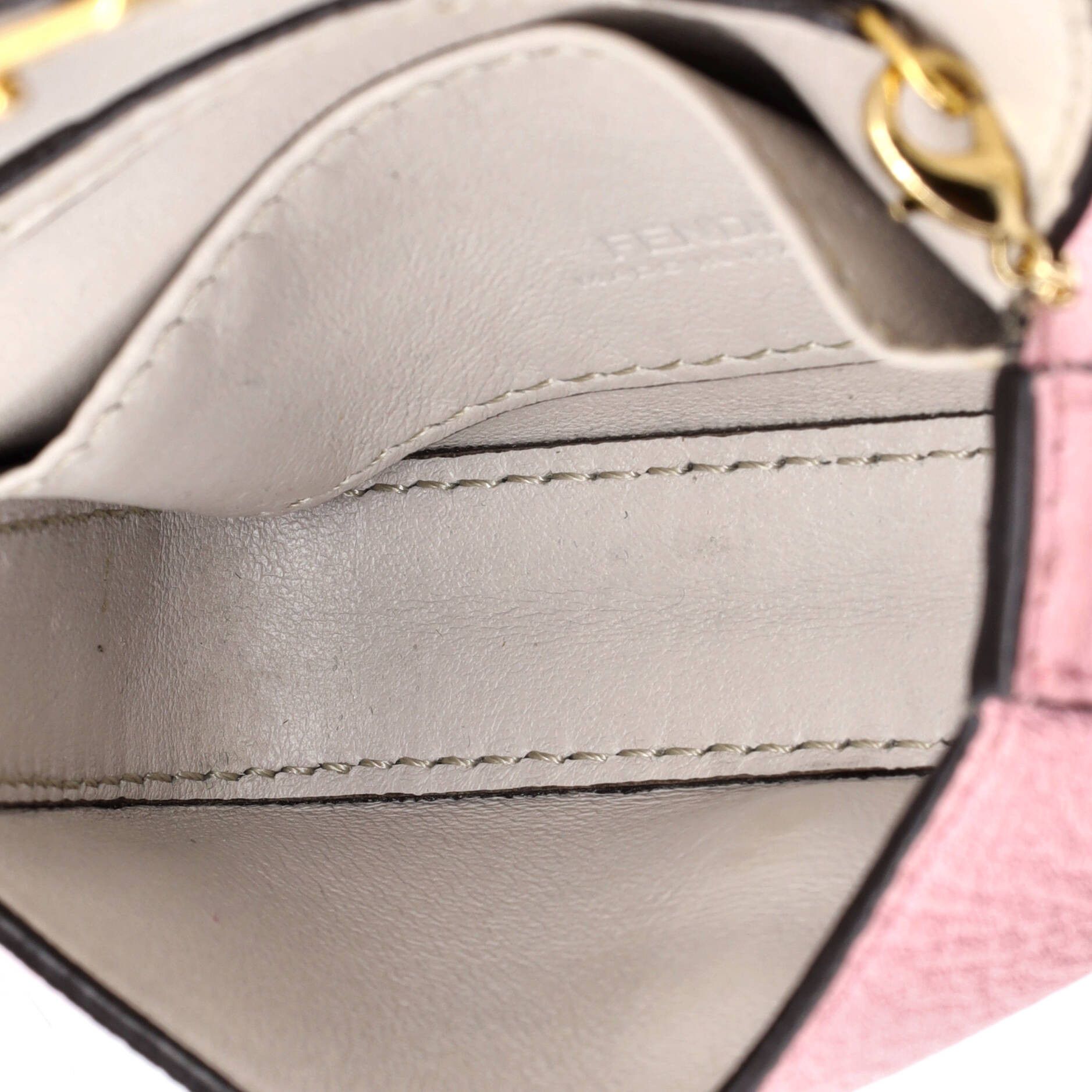 Fendi Chain baguette charm bag leather nano Size ONE SIZE - 4 Thumbnail