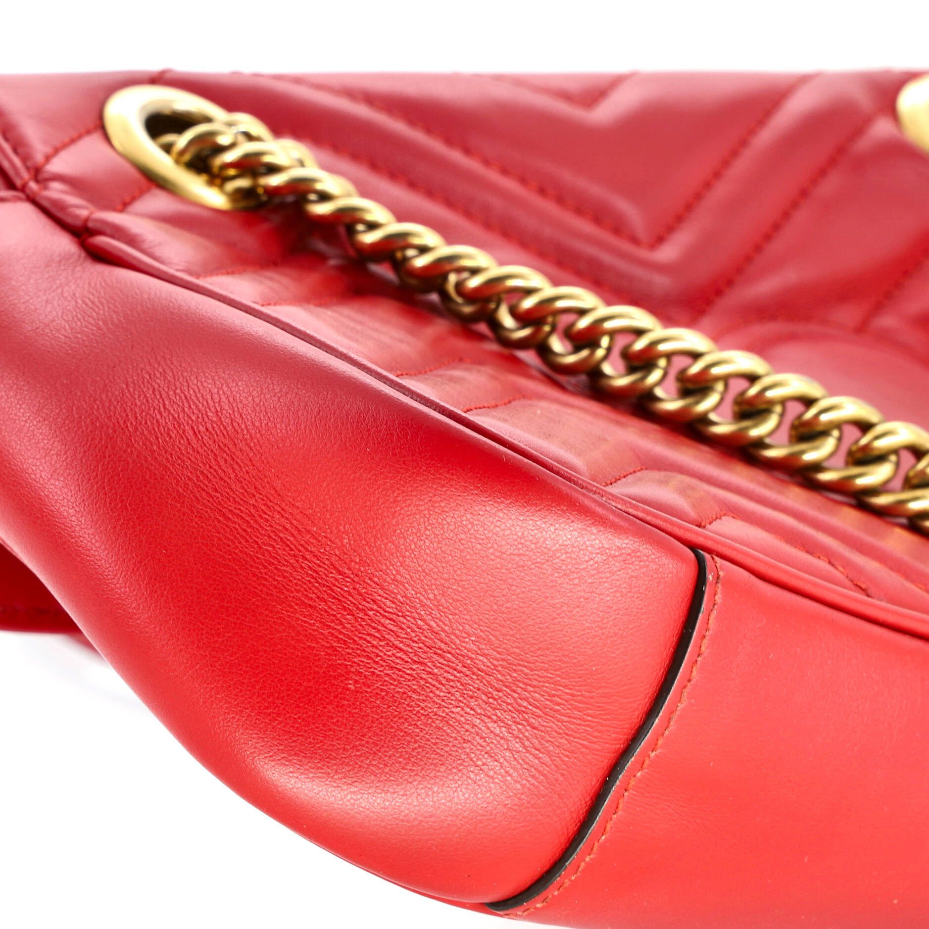 Gucci Gg marmont flap bag matelasse leather mini Size ONE SIZE - 6 Thumbnail