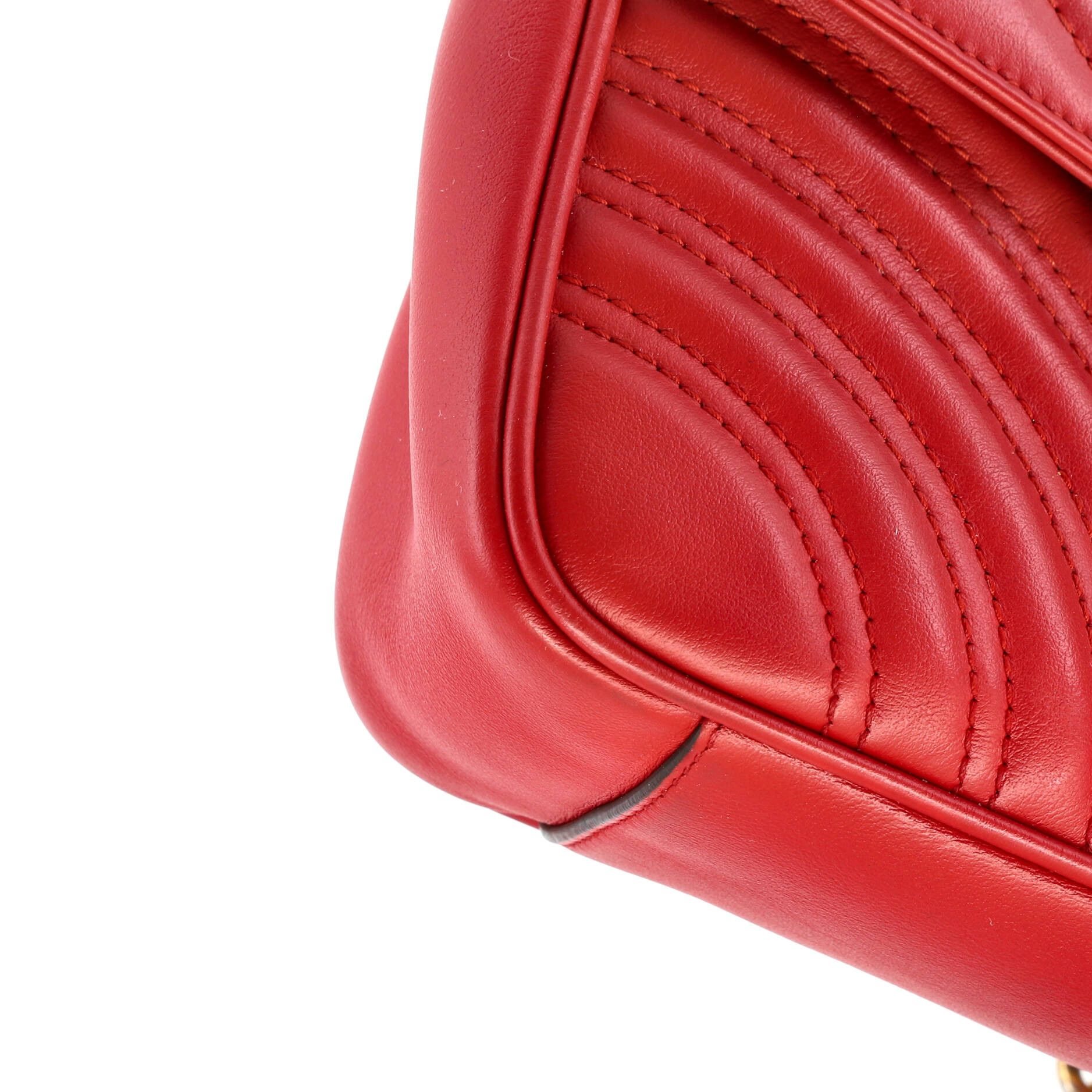 Gucci Gg marmont flap bag matelasse leather small Size ONE SIZE - 6 Thumbnail