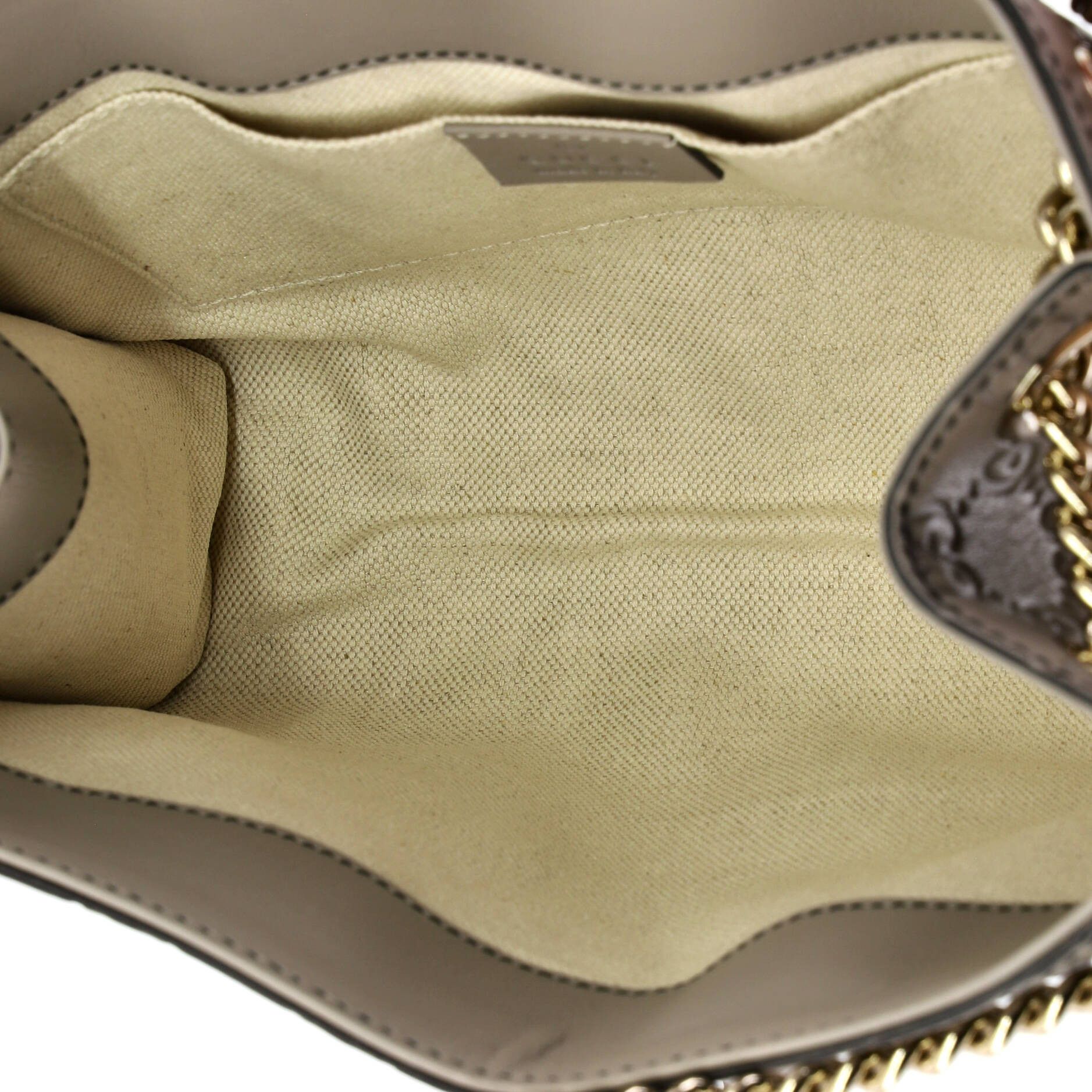 Gucci Emily chain flap shoulder bag ssima leather small Size ONE SIZE - 4 Thumbnail