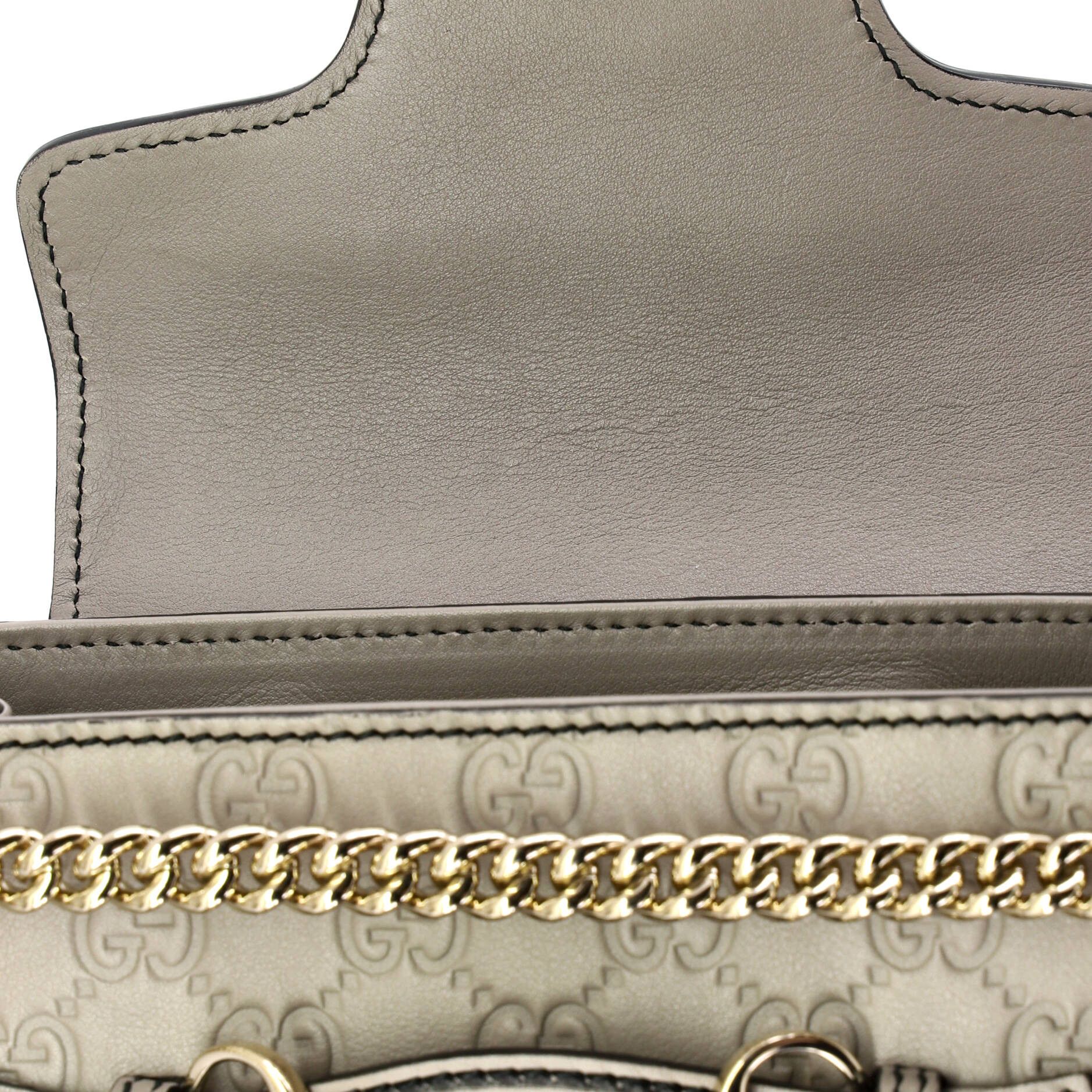 Gucci Emily chain flap shoulder bag ssima leather small Size ONE SIZE - 6 Thumbnail