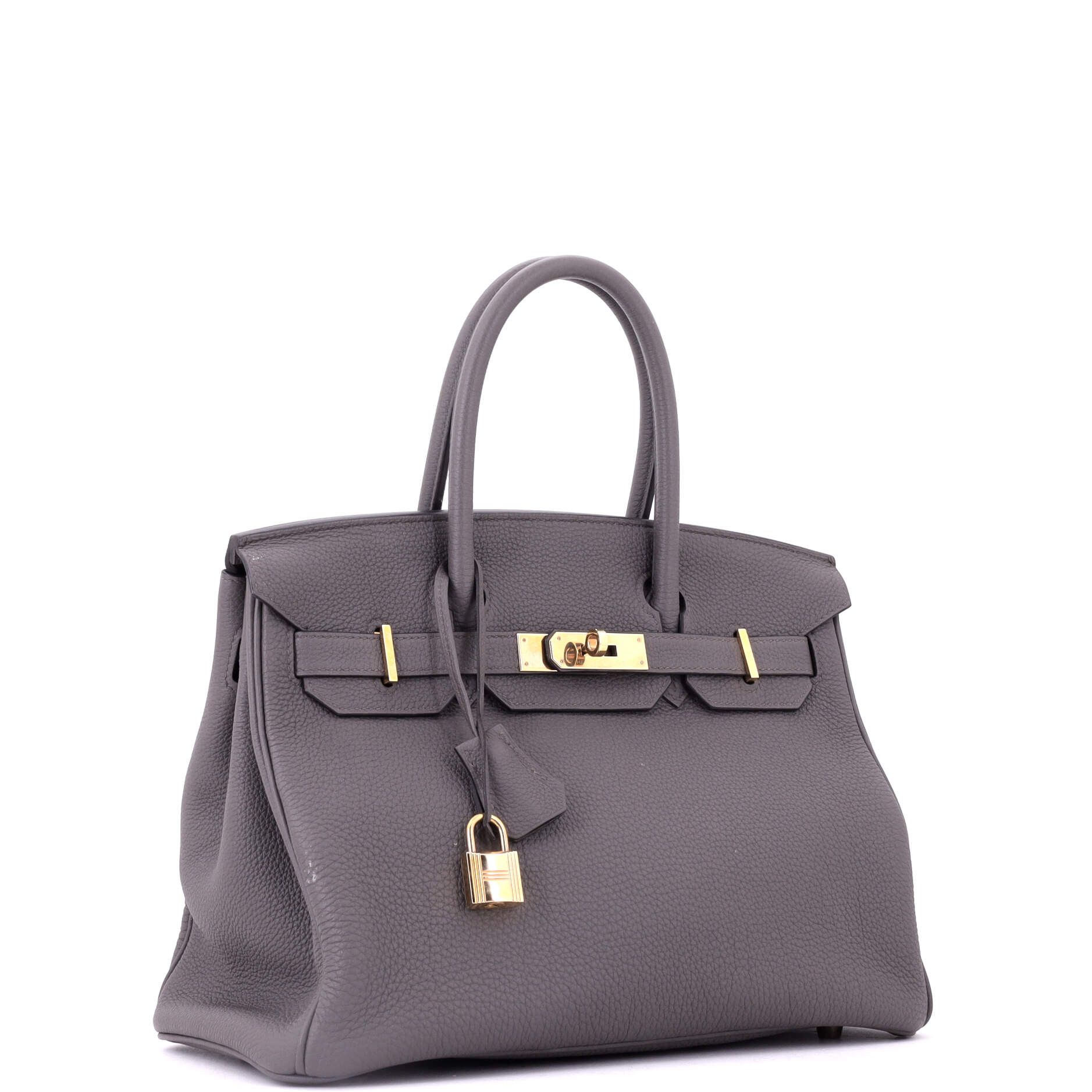 Hermes Birkin handbag grey togo with rose gold hardware 30 Size ONE SIZE - 2 Thumbnail
