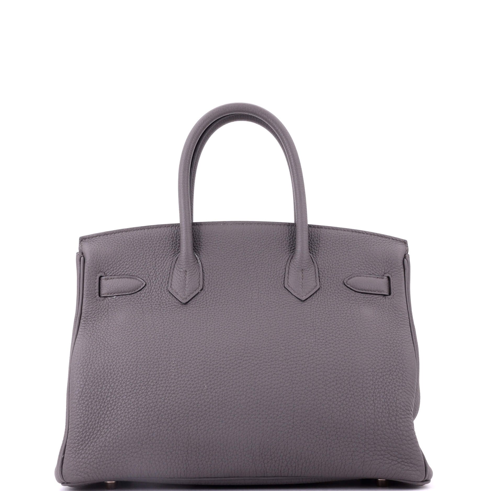 Hermes Birkin handbag grey togo with rose gold hardware 30 Size ONE SIZE - 3 Thumbnail