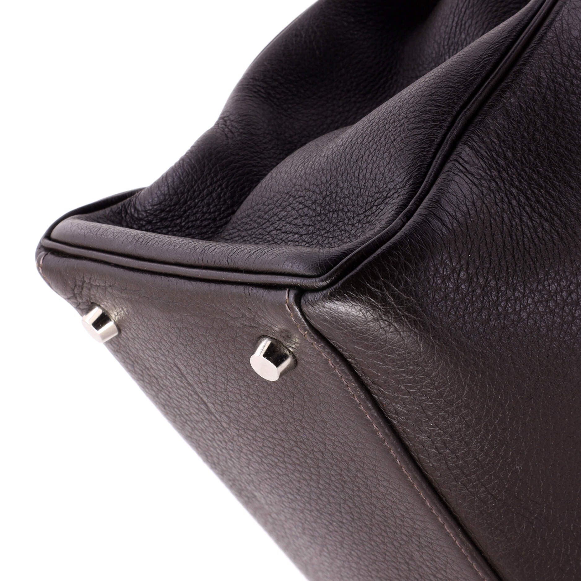 Hermes Kelly handbag brown togo with brushed palladium hardware 35 Size ONE SIZE - 7 Thumbnail