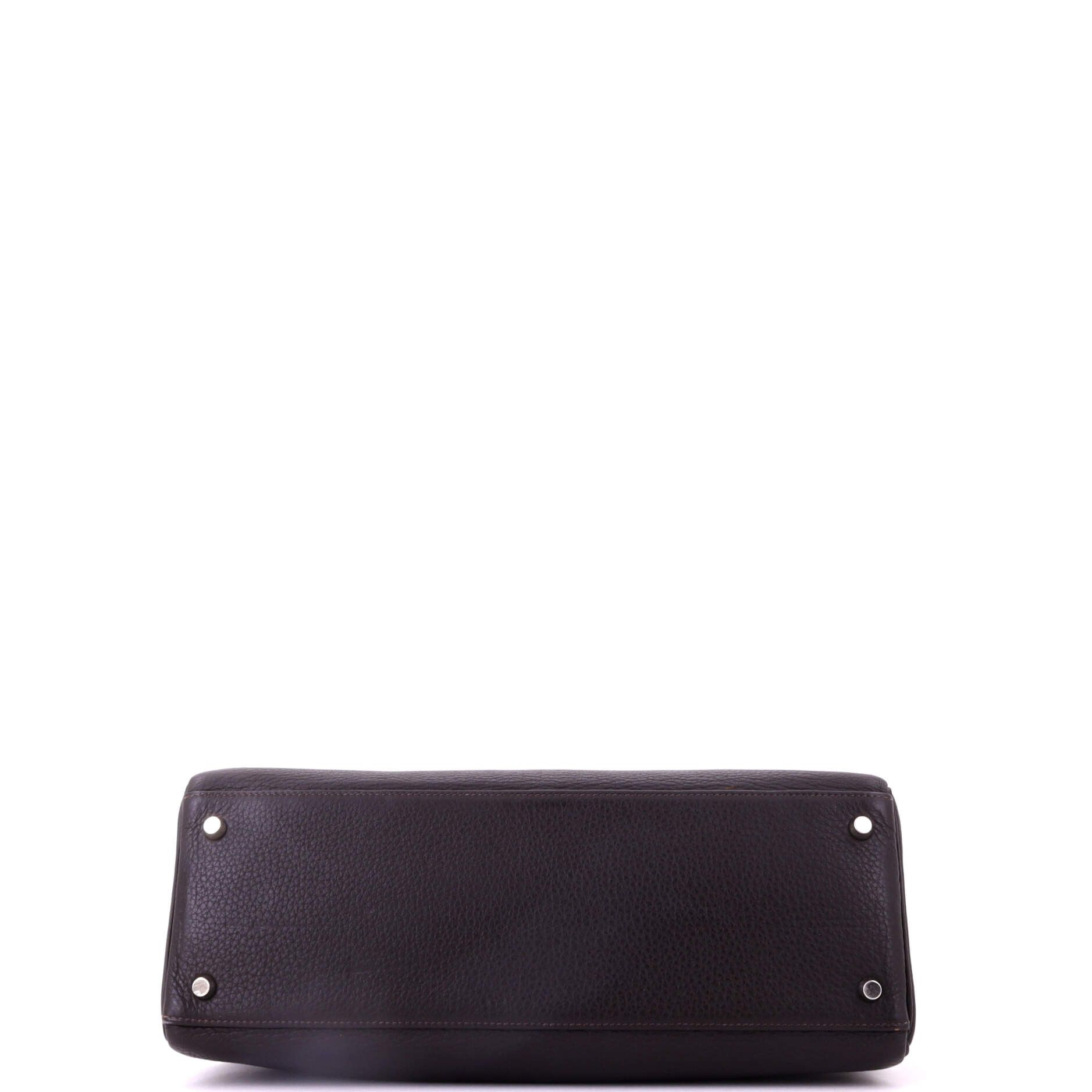Hermes Kelly handbag brown togo with brushed palladium hardware 35 Size ONE SIZE - 4 Thumbnail