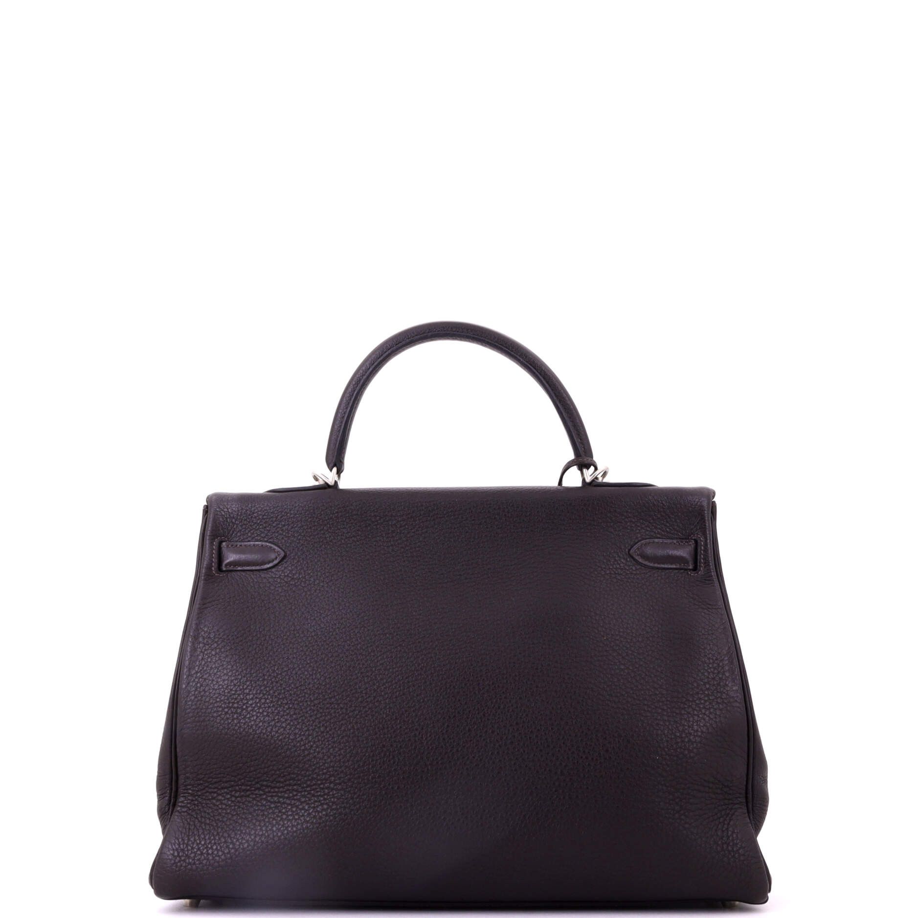 Hermes Kelly handbag brown togo with brushed palladium hardware 35 Size ONE SIZE - 3 Thumbnail