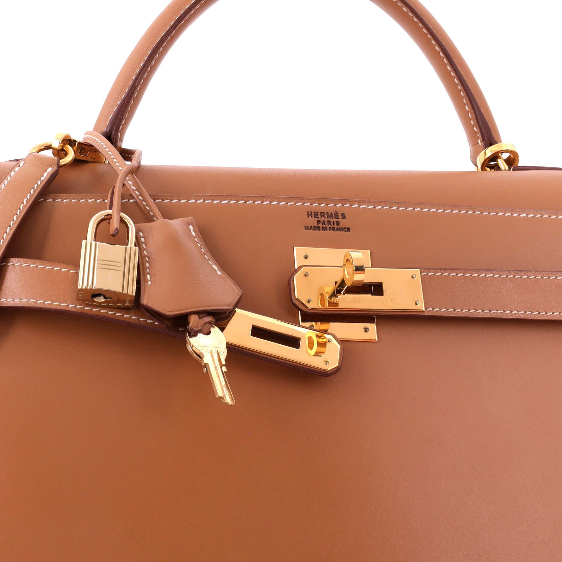 Hermes Kelly handbag brown chamonix with gold hardware 32 Size ONE SIZE - 6 Thumbnail