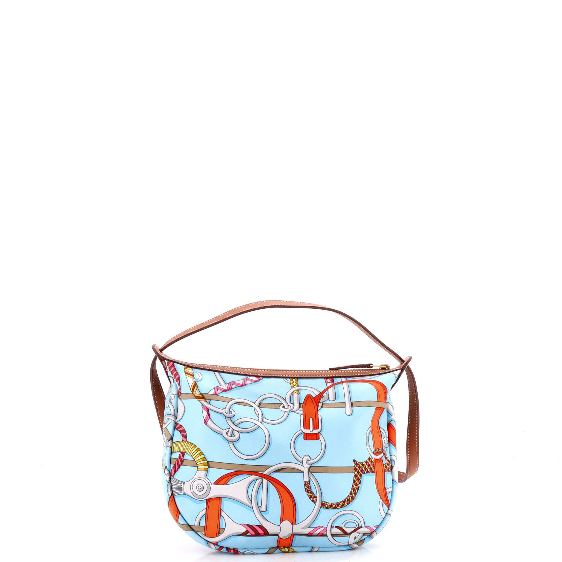 Hermes Sursoie to go pouch printed silk and leather Size ONE SIZE - 2 Thumbnail