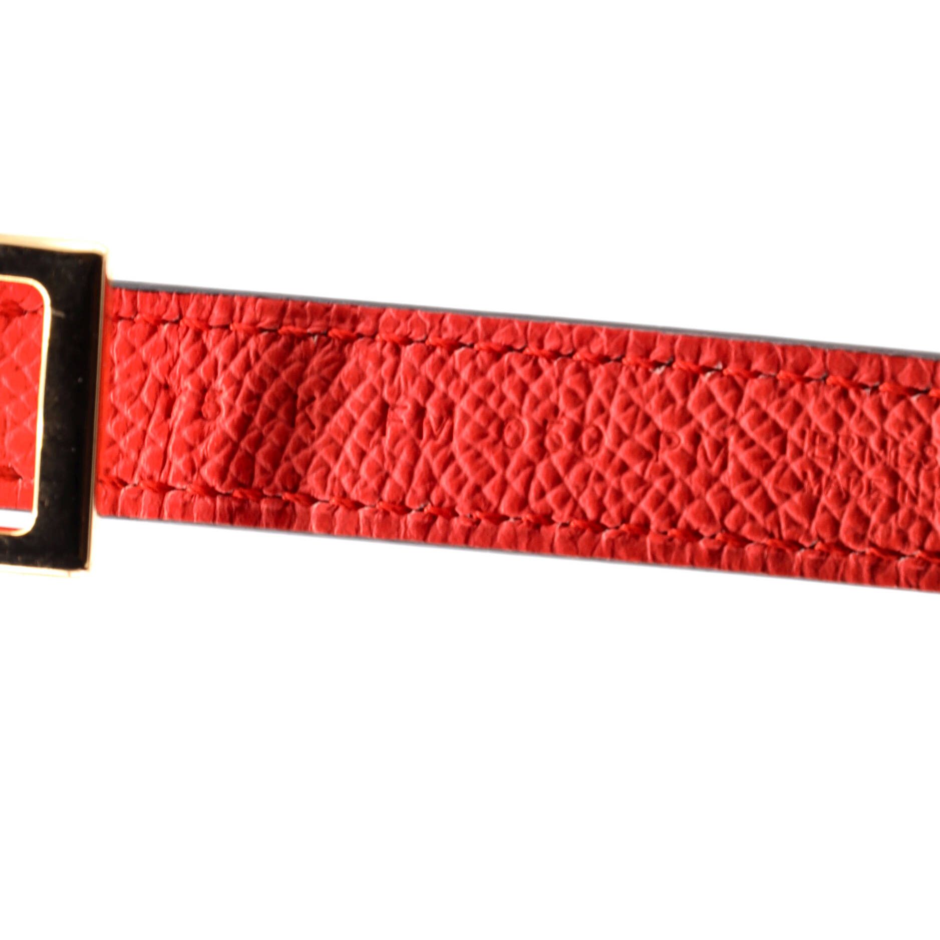 Hermes Lucky 15 reversible belt leather thin Size ONE SIZE - 2 Thumbnail