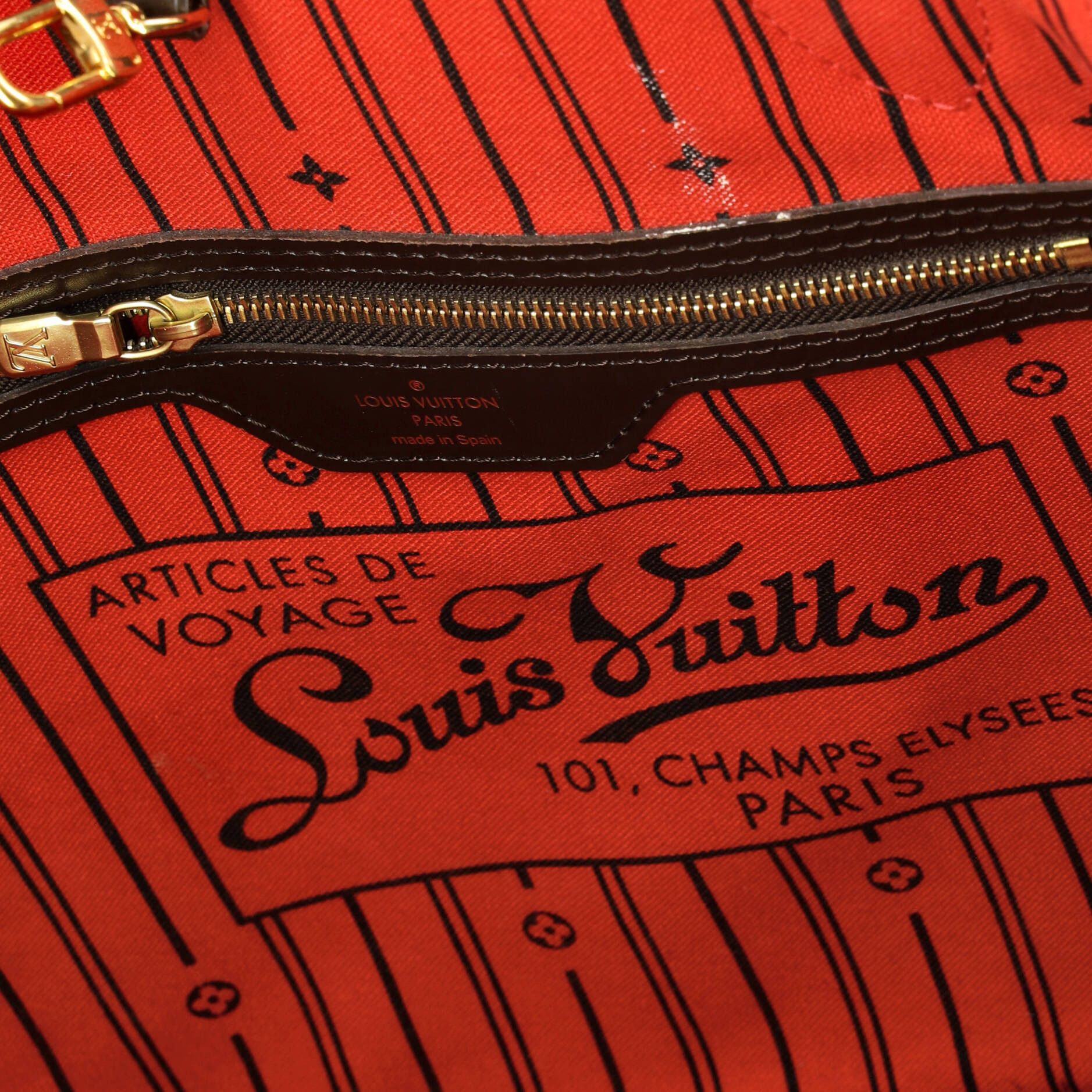 Louis Vuitton Neverfull tote damier mm Size ONE SIZE - 5 Thumbnail