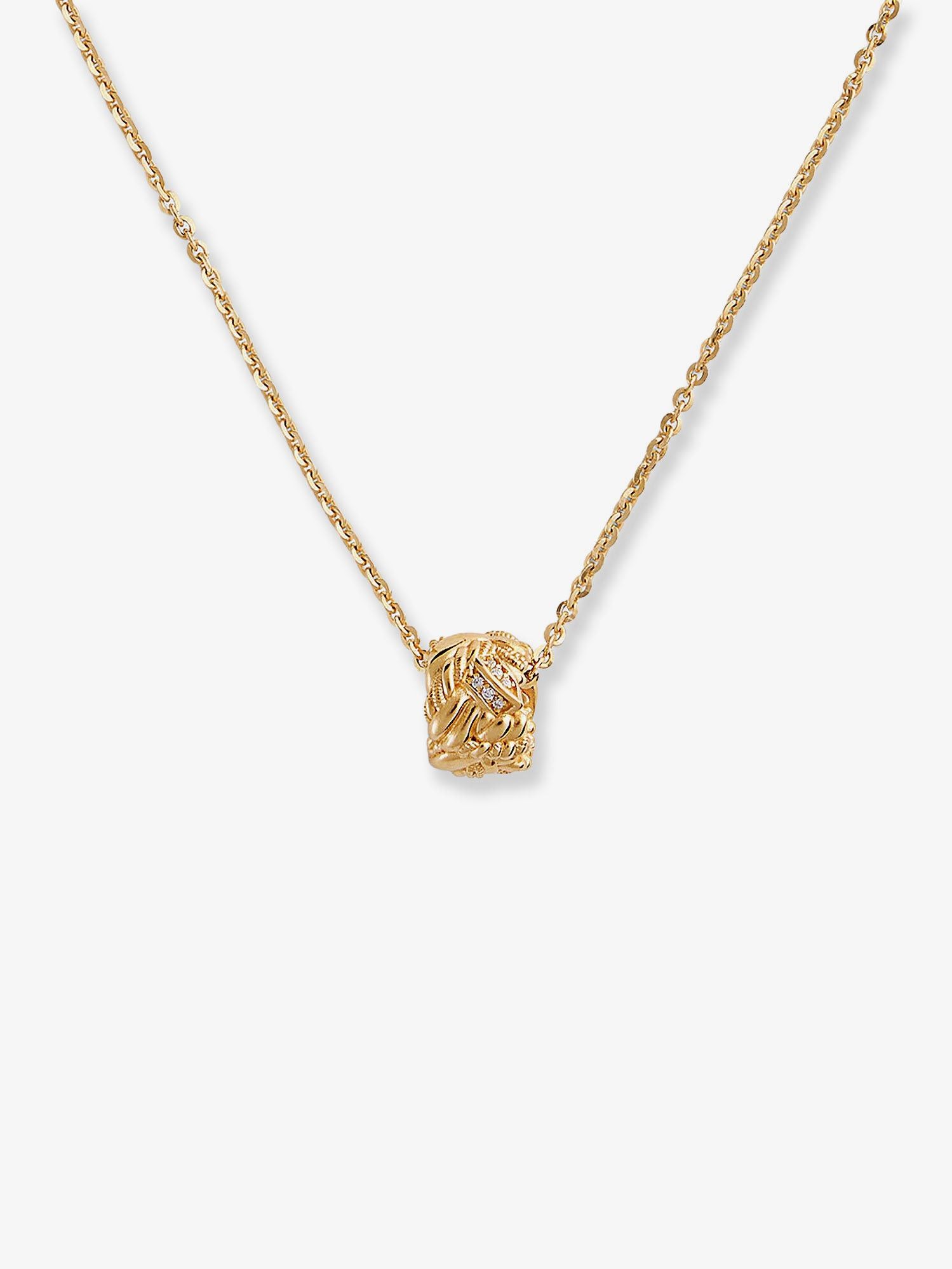 Bottega Veneta Silver Necklace With Intreccio Pendant Size ONE SIZE - 2 Thumbnail
