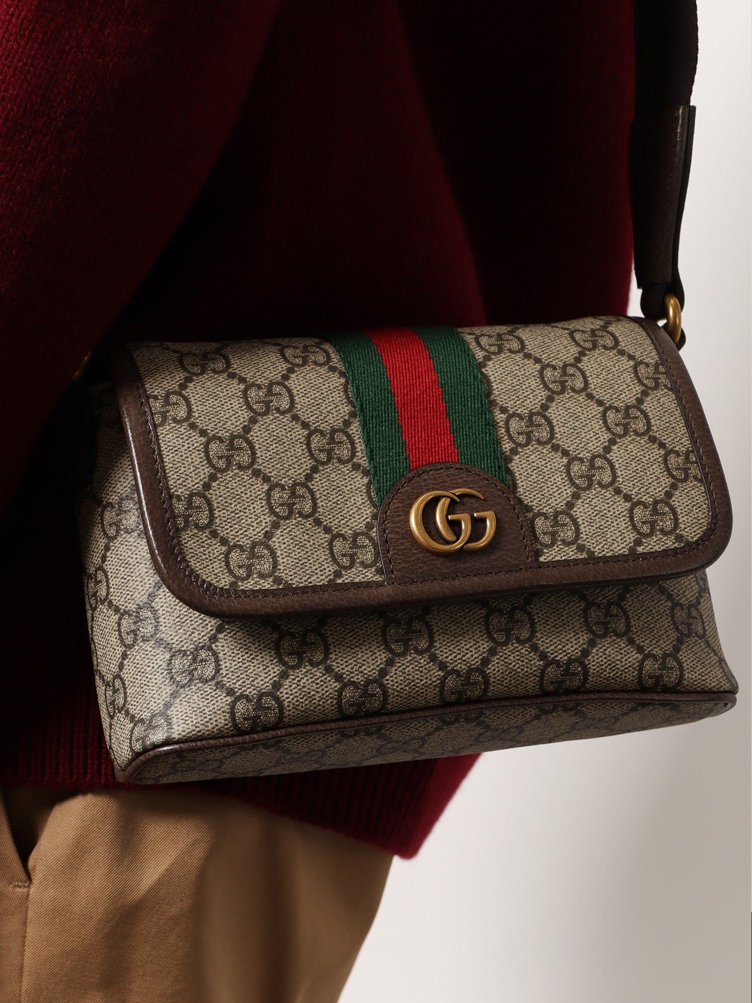 Gucci Mini Ophidia Gg Fabric Crossbody Bag Size ONE SIZE - 5 Thumbnail