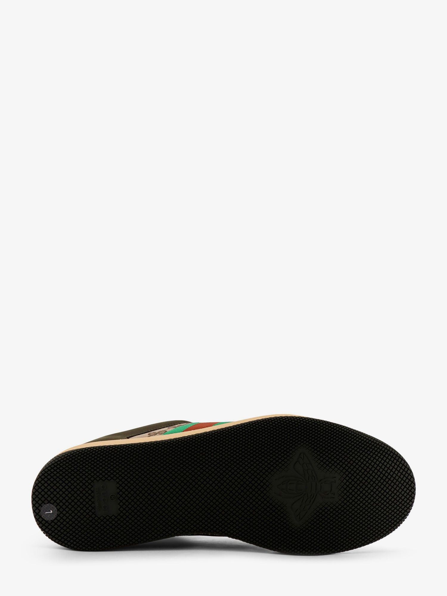 Gucci Screener Low-Top Leather And Gg Supreme Fabric Sneakers Size US 8 / EU 41 - 4 Thumbnail