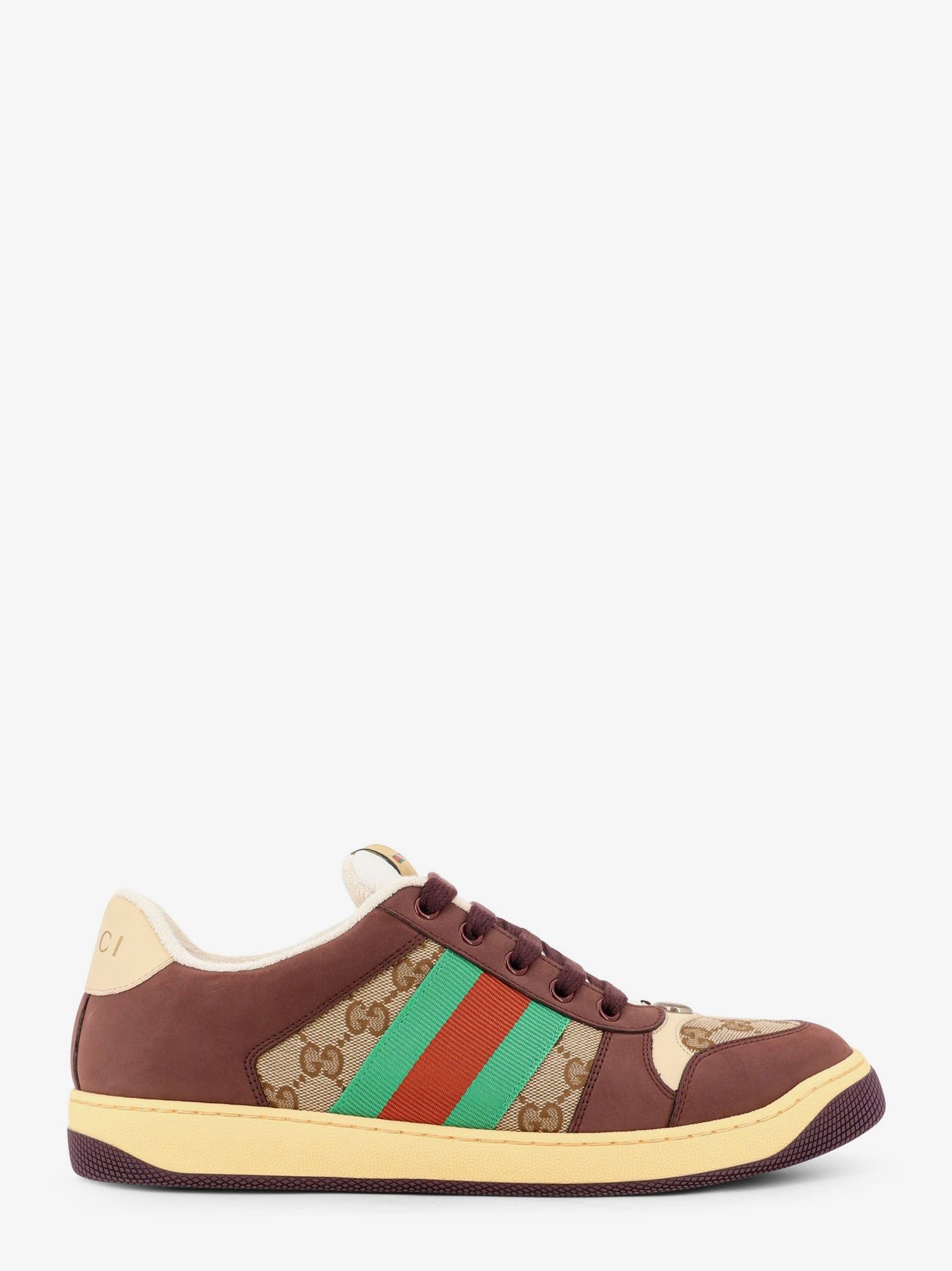 Gucci Gg Fabric Leather Sneakers Size US 11 / EU 44 - 3 Thumbnail
