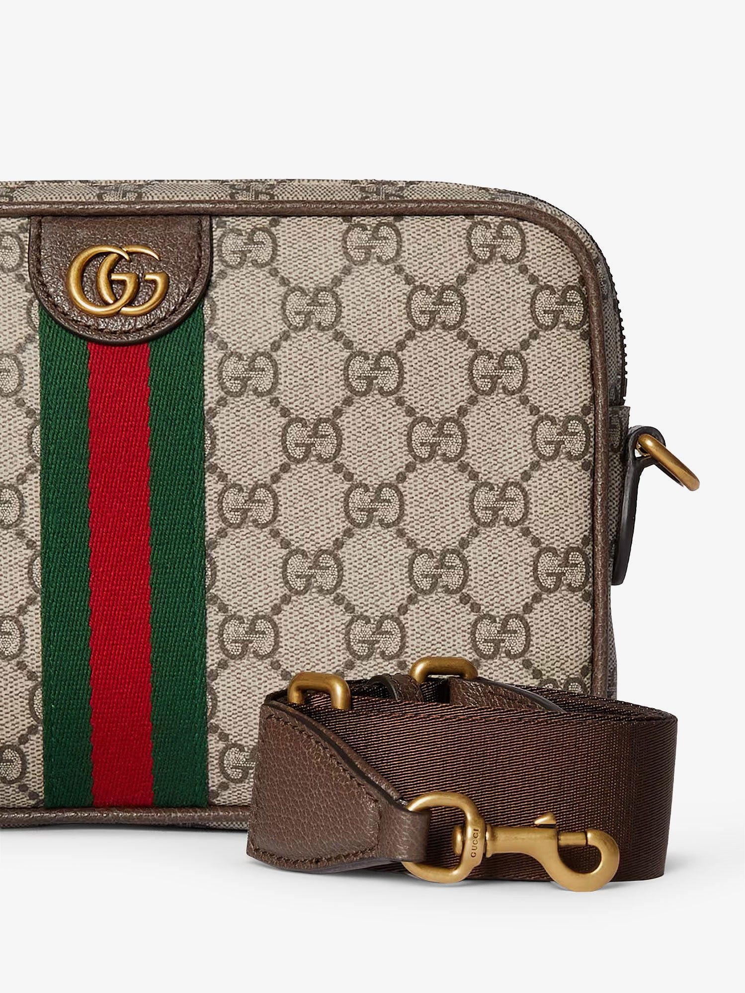 Gucci Ophidia Gg Supreme Fabric Crossbody Bag Size ONE SIZE - 4 Thumbnail