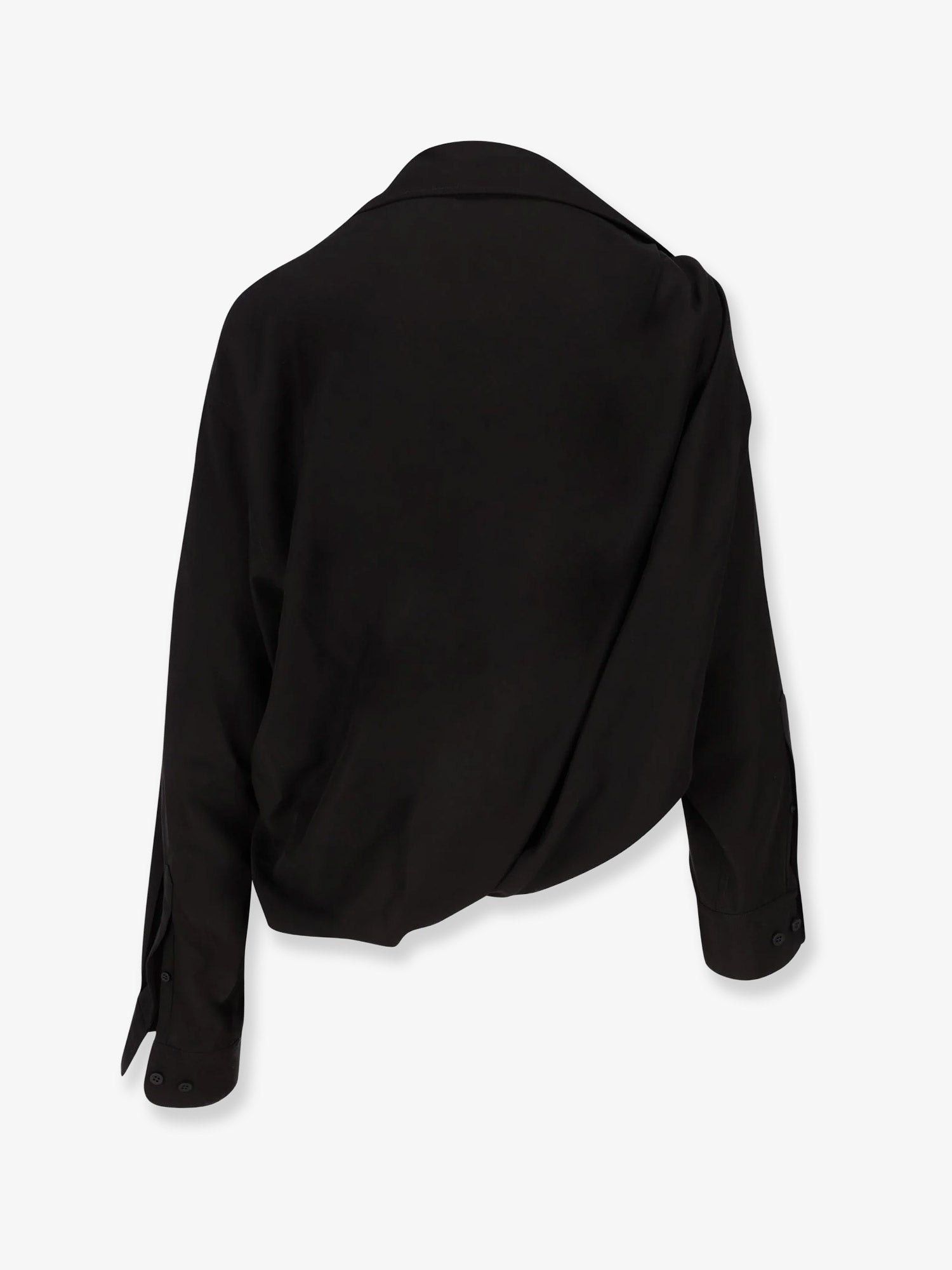 Balenciaga One Shoulder Lyocell Shirt Size XS / US 0-2 / IT 36-38 - 2 Thumbnail