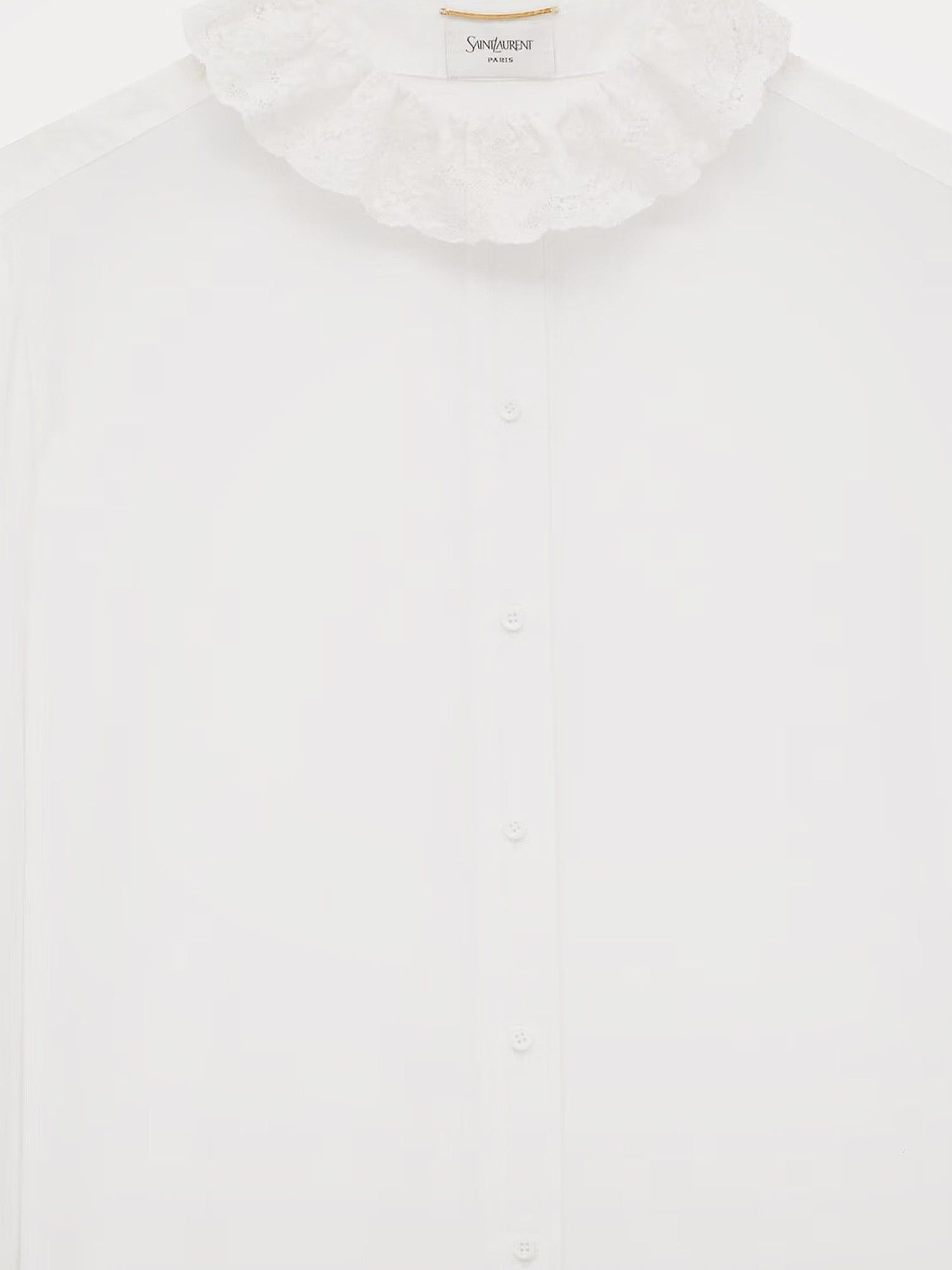 Saint Laurent Paris Certified Cotton Shirt Size XS / US 0-2 / IT 36-38 - 2 Thumbnail