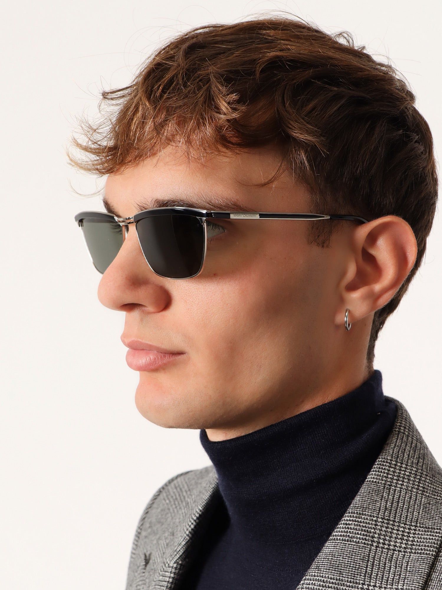 Saint Laurent Paris Metal Sunglasses Size ONE SIZE - 4 Thumbnail