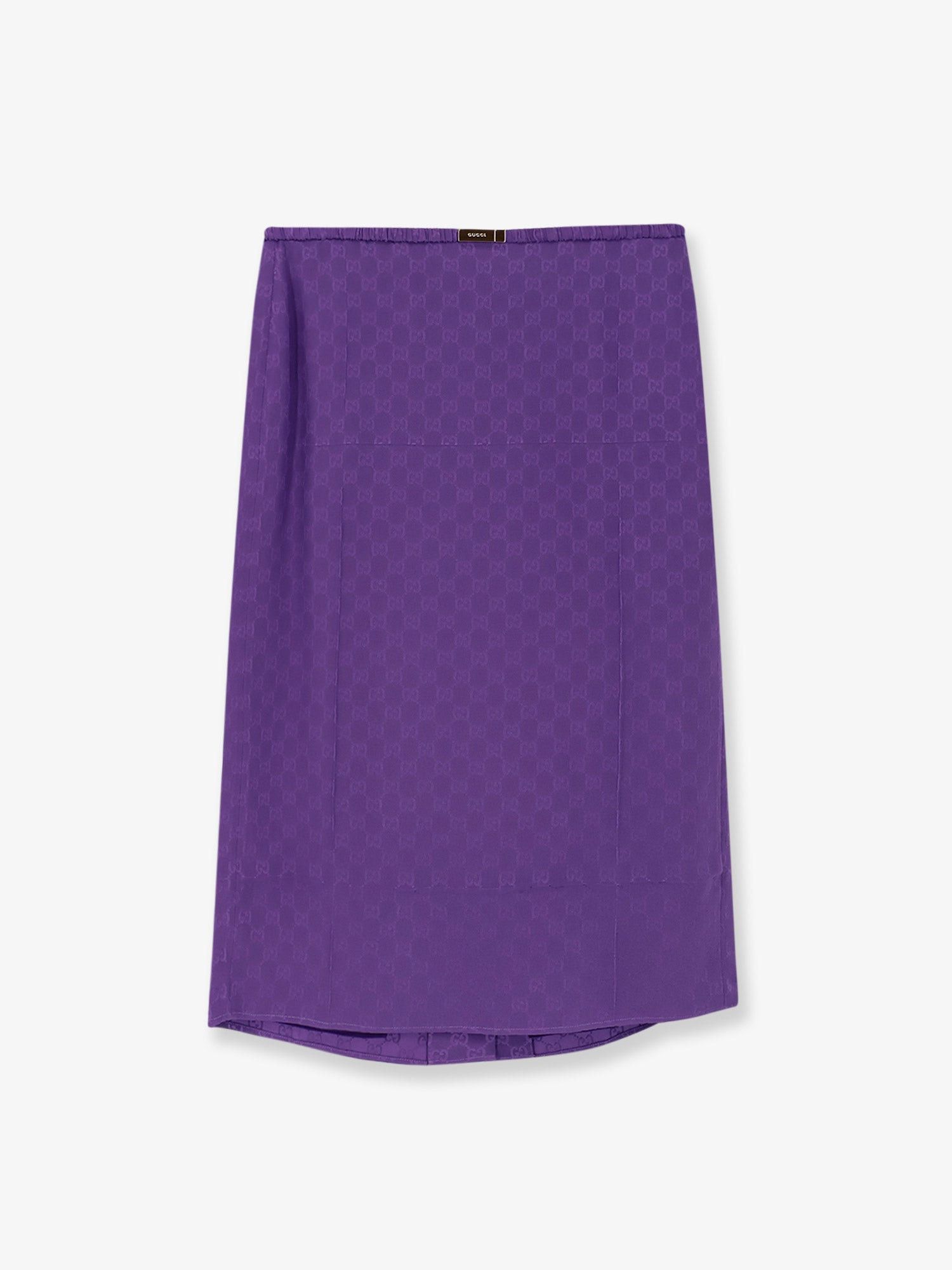 Gucci Gg Silk Skirt Size 26" / US 2 / IT 38 - 3 Thumbnail