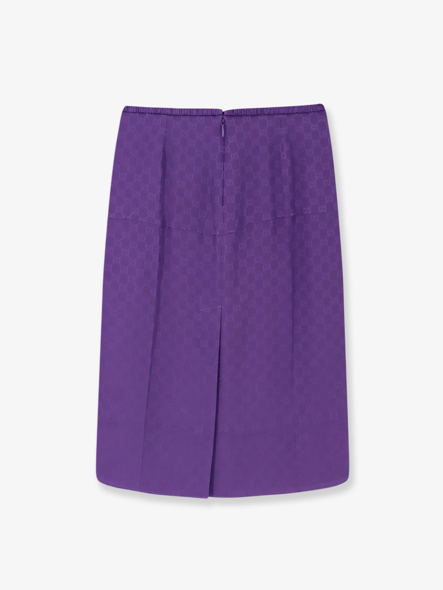 Gucci Gg Silk Skirt Size 28" / US 6 / IT 42 - 2 Thumbnail