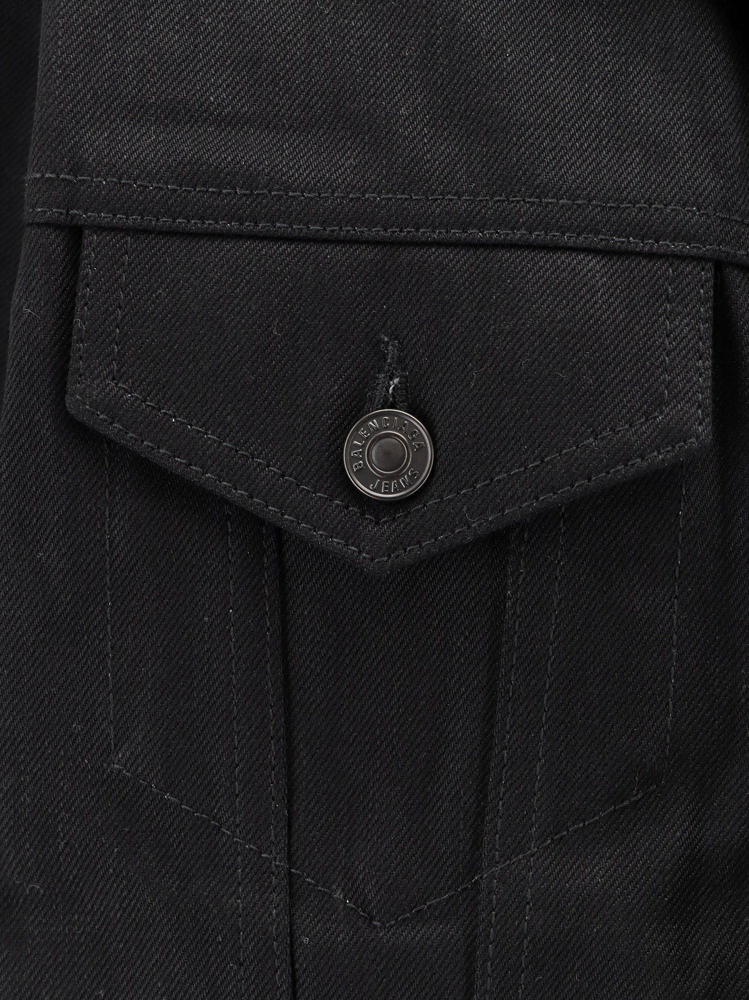 Balenciaga Standing Denim Jacket Size S / US 4 / IT 40 - 3 Thumbnail