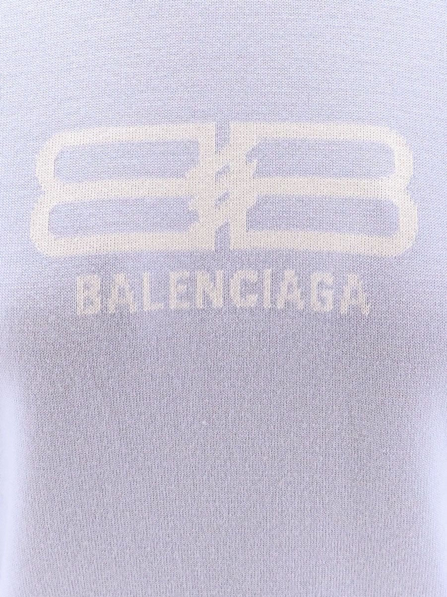 Balenciaga Wool And Cotton Blend Sweater Size L / US 10 / IT 46 - 4 Thumbnail