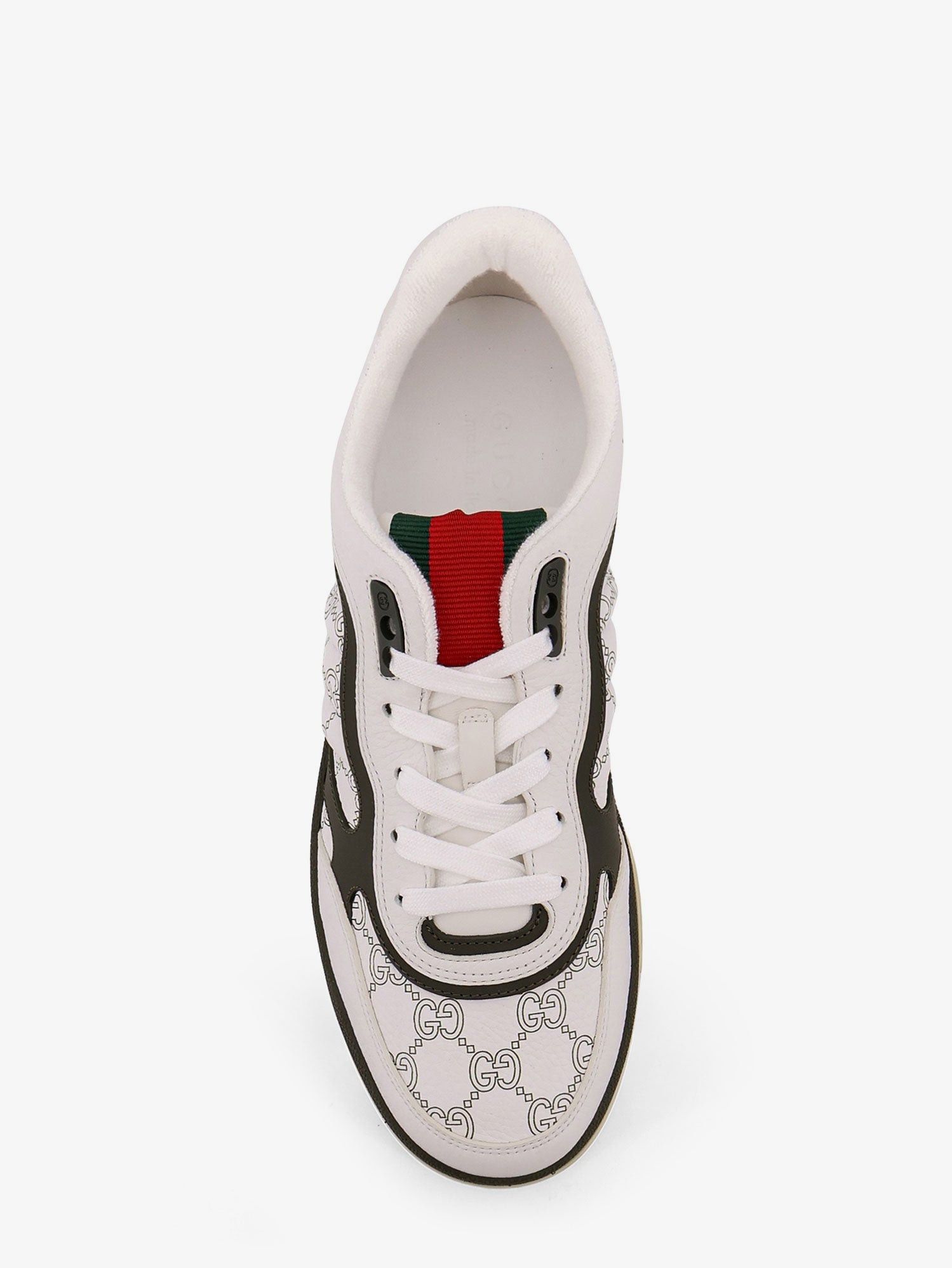 Gucci Re-Web Leather Sneakers Size US 12 / EU 45 - 5 Thumbnail
