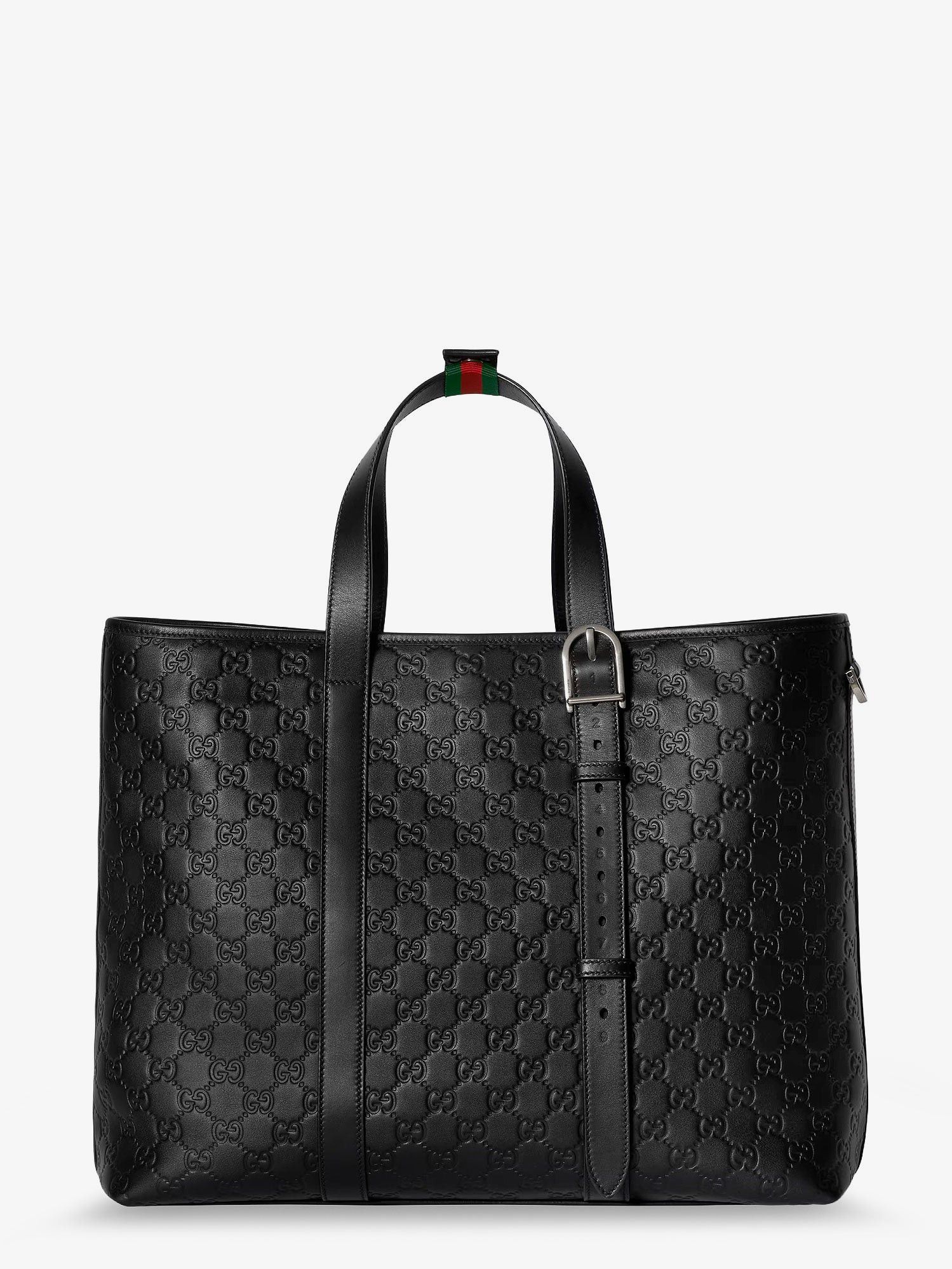 Gucci Gg Emblem Leather Shopping Bag With Embossed Gg Motif Size ONE SIZE - 2 Thumbnail