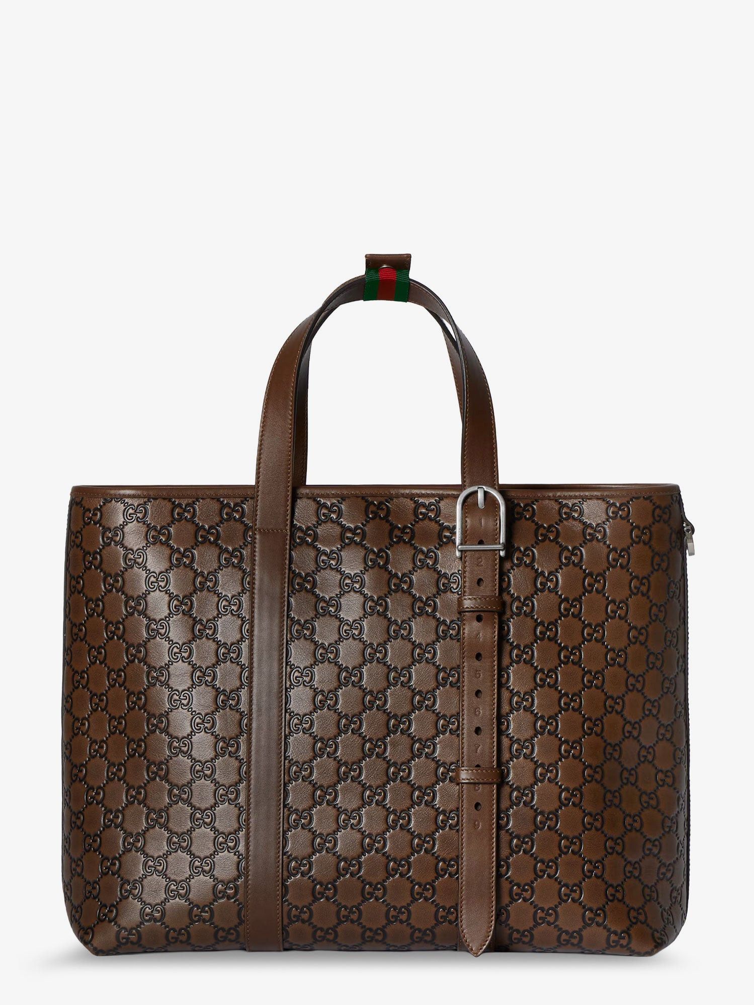 Gucci Gg Emblem Leather Shopping Bag Size ONE SIZE - 2 Thumbnail