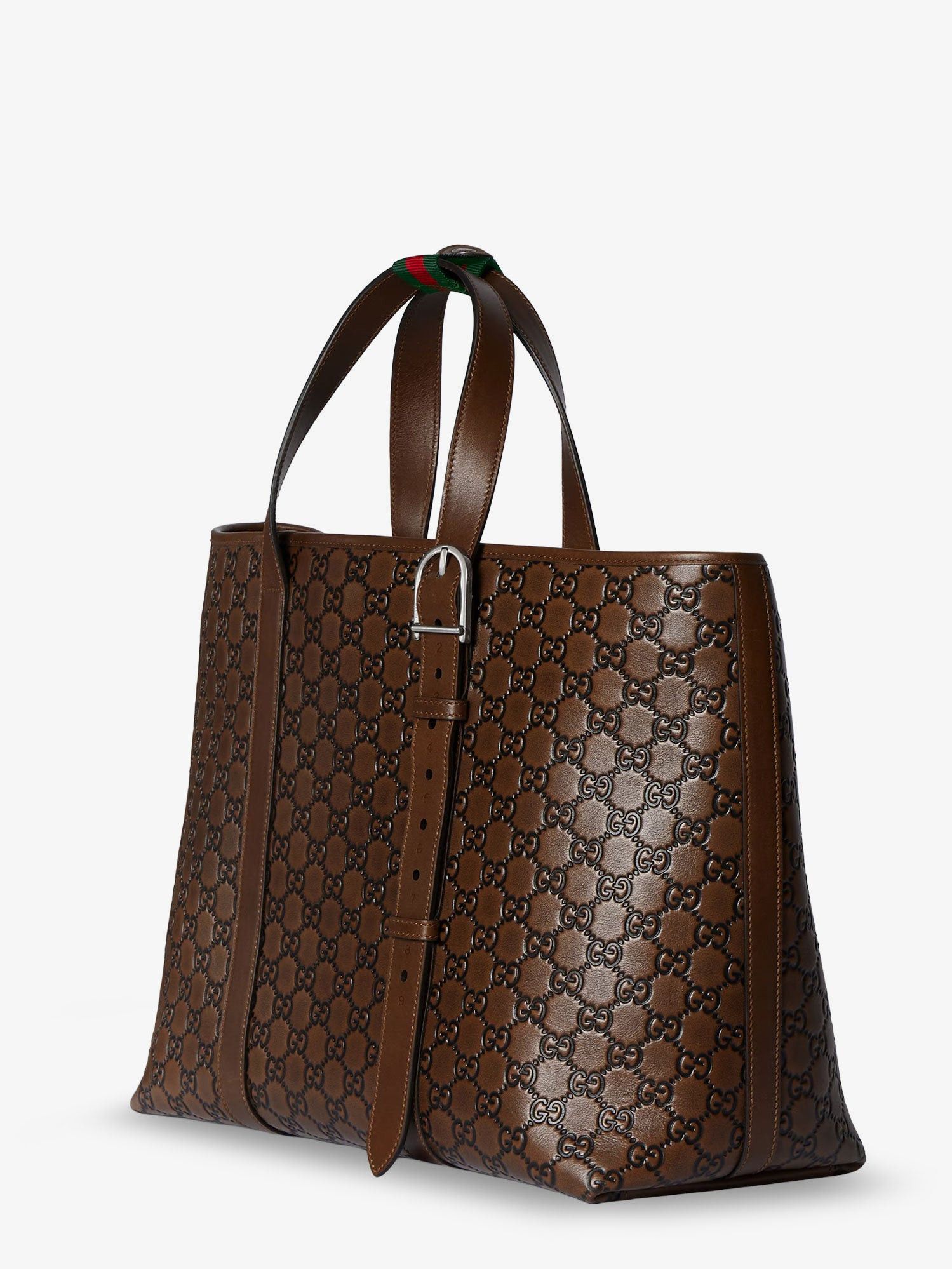 Gucci Gg Emblem Leather Shopping Bag Size ONE SIZE - 3 Thumbnail