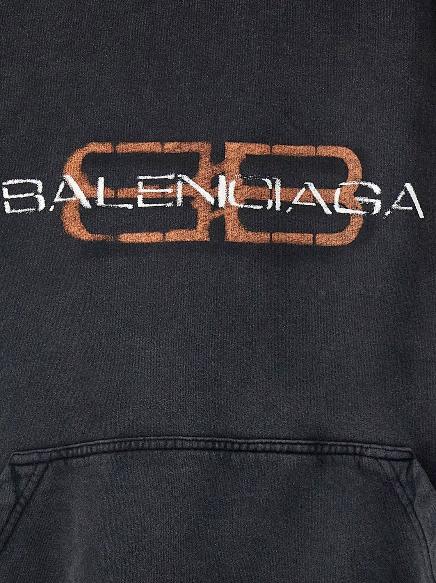 Balenciaga Cotton Hooded Sweatshirt Size US XS / EU 42 / 0 - 3 Thumbnail
