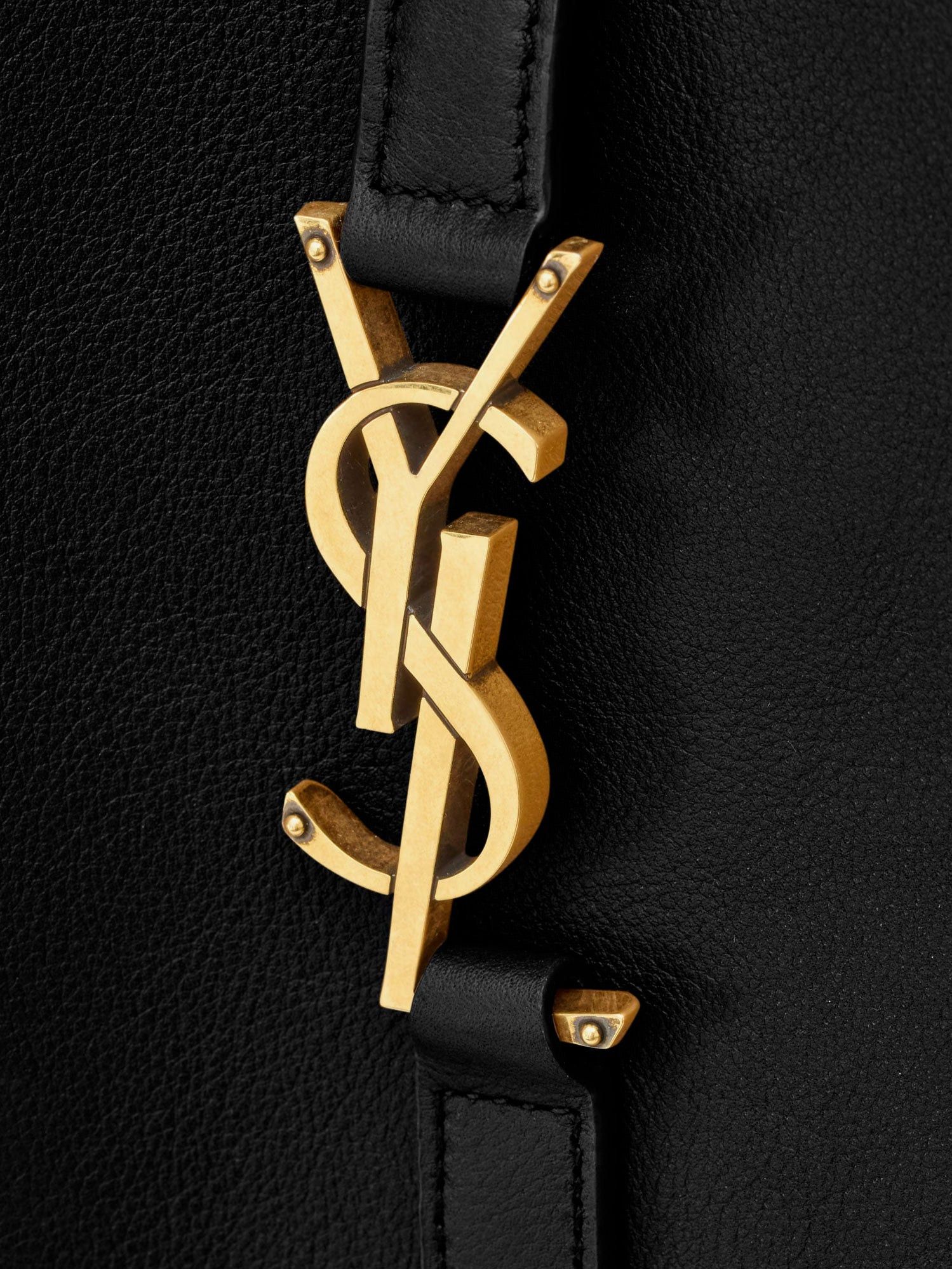 Saint Laurent Paris Le 5 Ã 7 Hammered Leather Shoulder Bag Size ONE SIZE - 4 Thumbnail