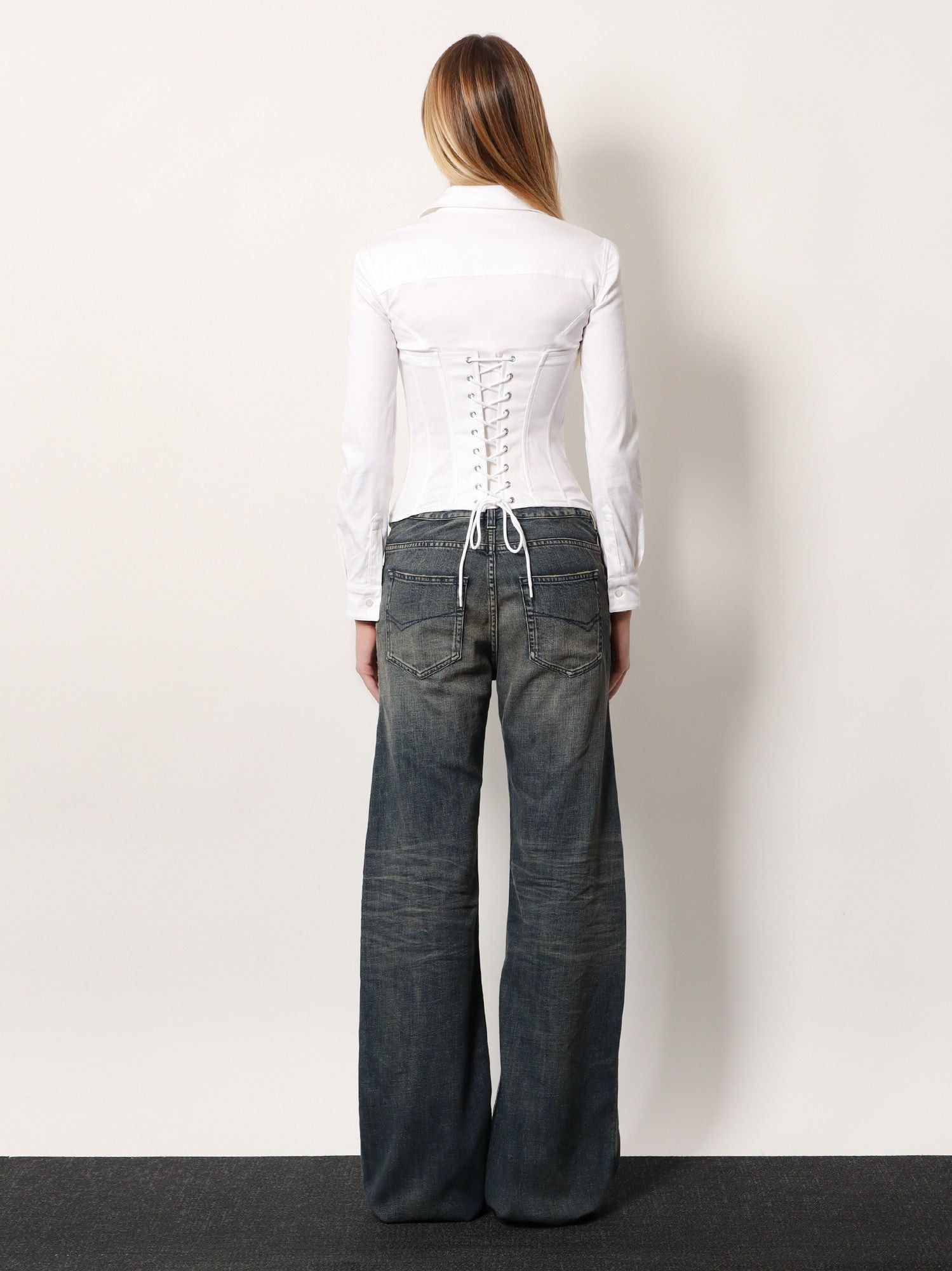 Balenciaga Cotton Blend Corset Shirt Size S / US 4 / IT 40 - 5 Thumbnail