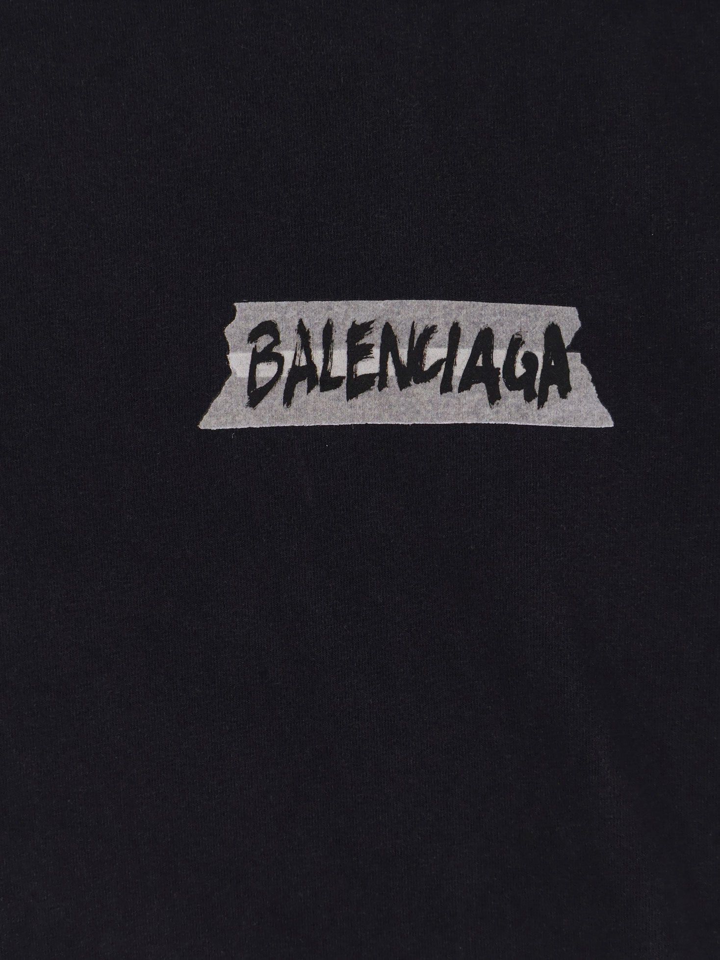 Balenciaga Used Effect Cotton T-Shirt Size S / US 4 / IT 40 - 3 Thumbnail