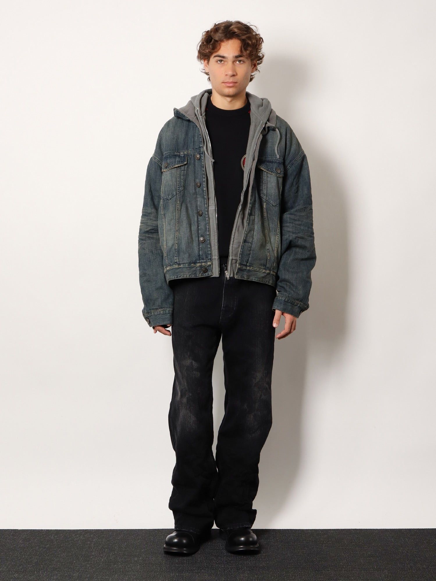 Balenciaga Black Denim Jeans Size US 31 - 3 Thumbnail
