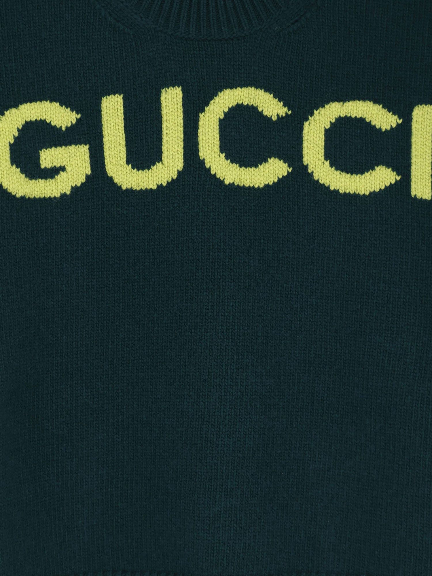 Gucci Wool Sweater With Frontal Logo Embroidery Size XS / US 0-2 / IT 36-38 - 3 Thumbnail