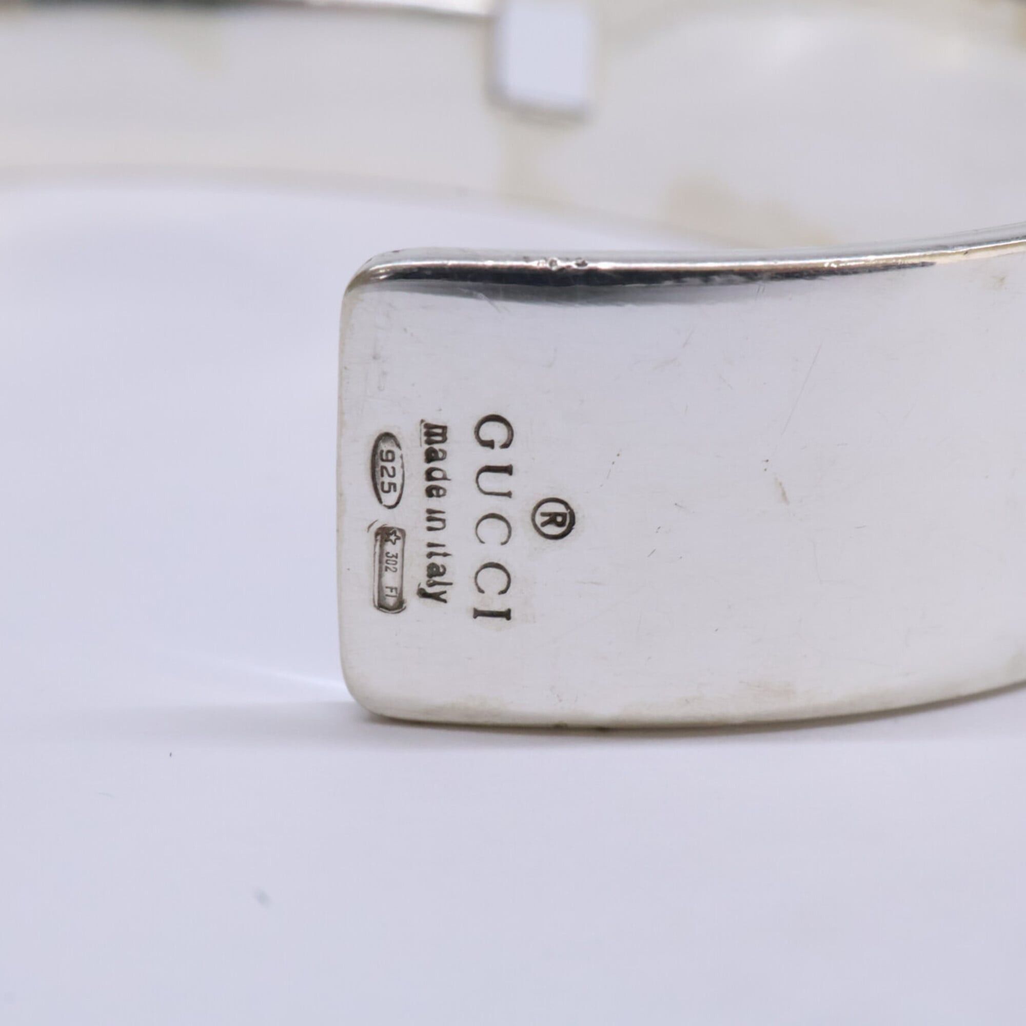 Gucci GUCCI 925 G-Design Bangle, Silver, Men's Size ONE SIZE - 7 Thumbnail