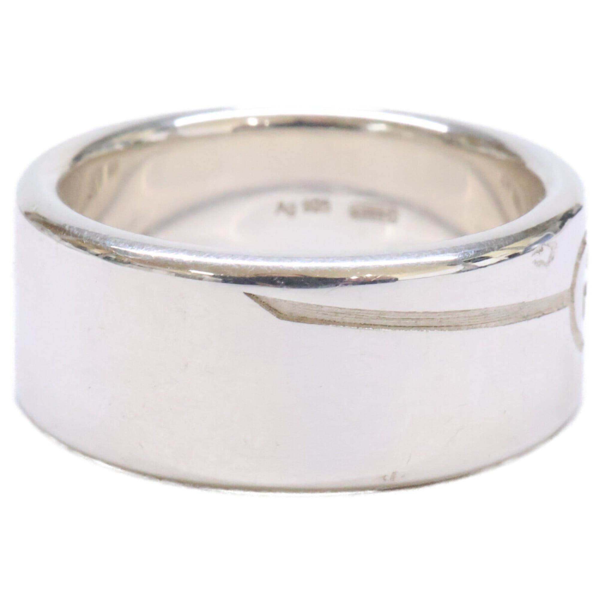 Gucci GUCCI Ag925 Diagonal Interlocking G Ring, Size 10, Silver Size ONE SIZE - 2 Thumbnail