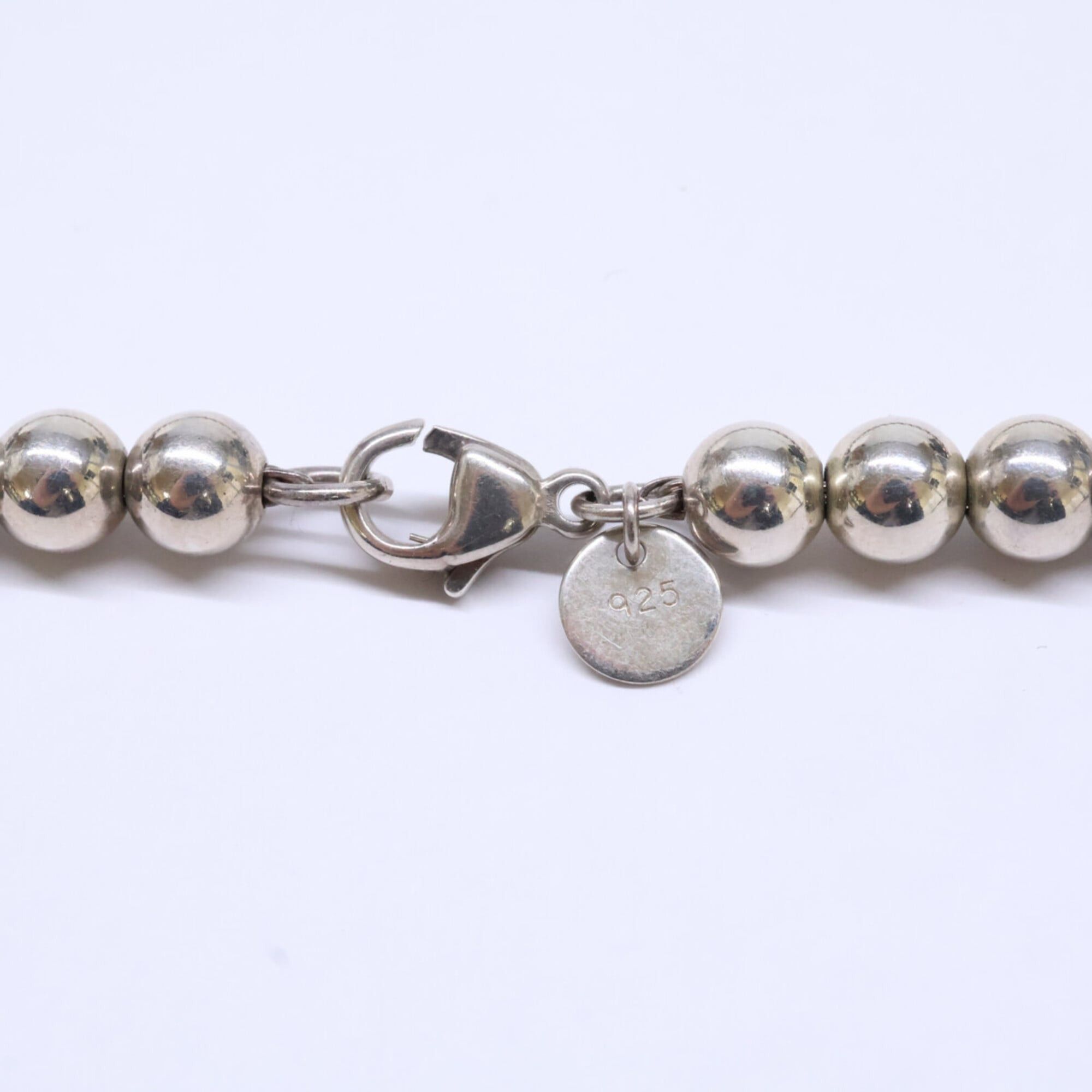 Tiffany & Co. TIFFANY&Co. Tiffany 925 Hardware Graduated Ball Necklace, Silver, Women's Size ONE SIZE - 3 Thumbnail