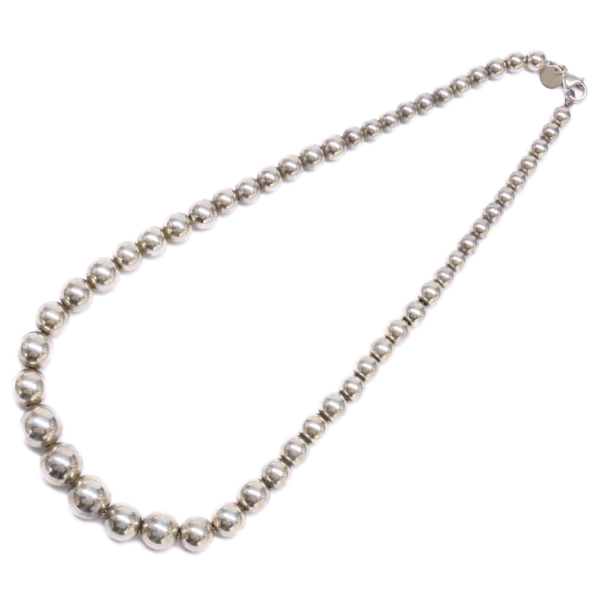 Tiffany & Co. TIFFANY&Co. Tiffany 925 Hardware Graduated Ball Necklace, Silver, Women's Size ONE SIZE - 2 Thumbnail
