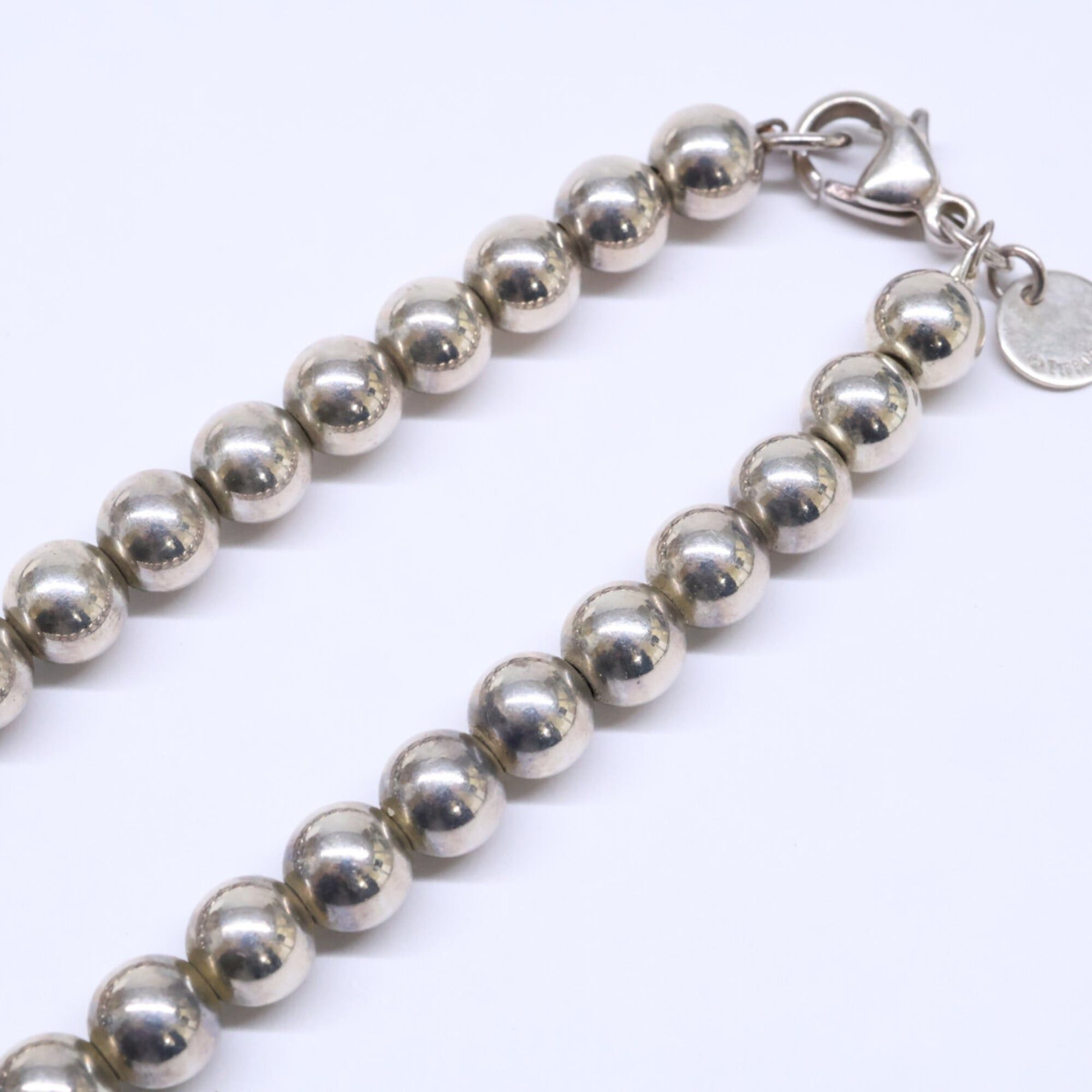 Tiffany & Co. TIFFANY&Co. Tiffany 925 Hardware Graduated Ball Necklace, Silver, Women's Size ONE SIZE - 6 Thumbnail
