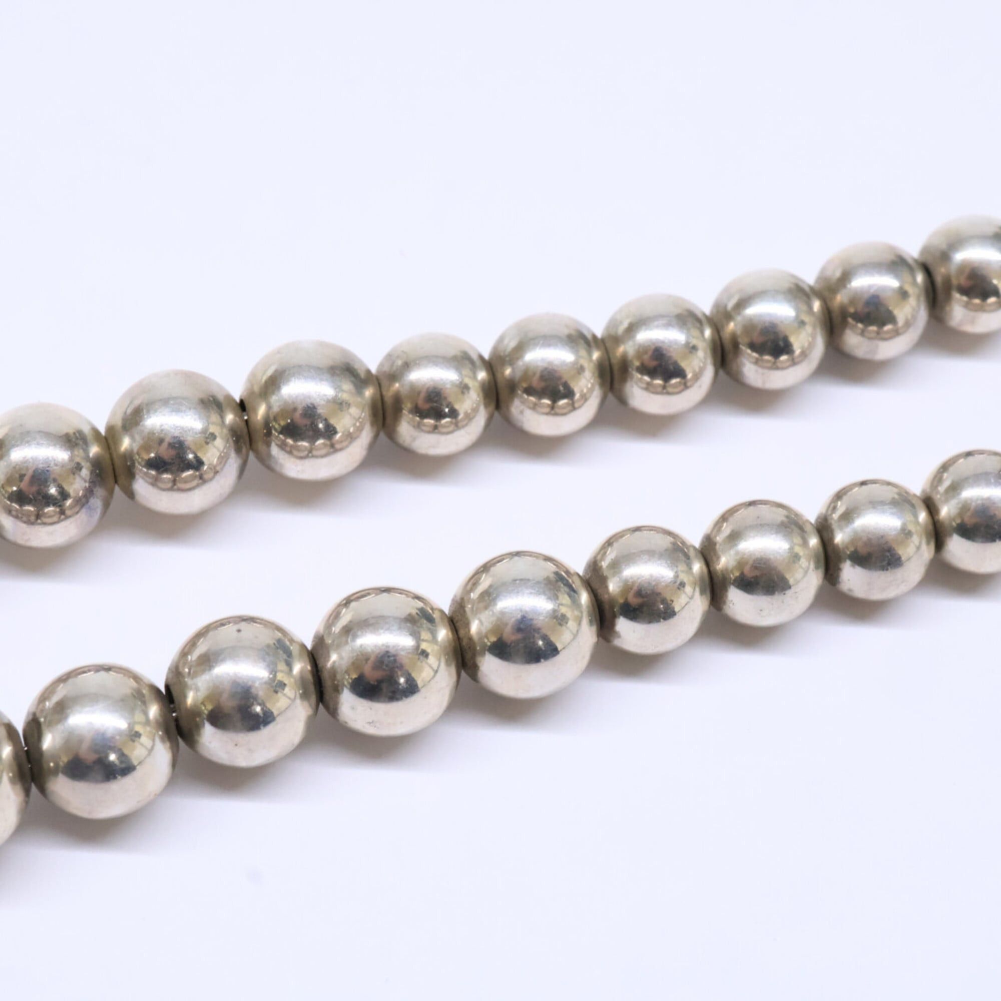 Tiffany & Co. TIFFANY&Co. Tiffany 925 Hardware Graduated Ball Necklace, Silver, Women's Size ONE SIZE - 4 Thumbnail