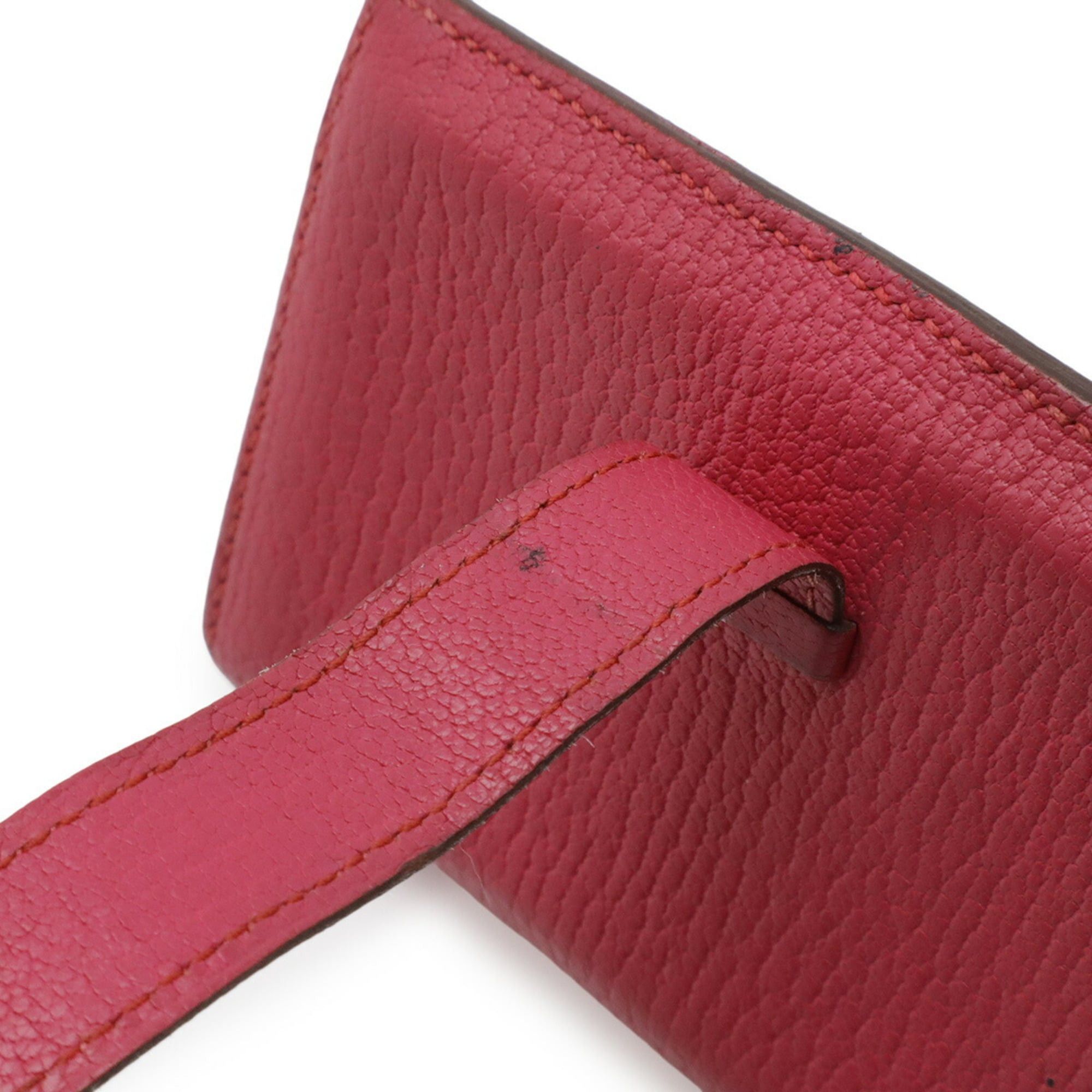 Hermes HERMES Bearn business card holder/card case, Chevre leather, fuchsia pink, □L stamp Size ONE SIZE - 9 Thumbnail
